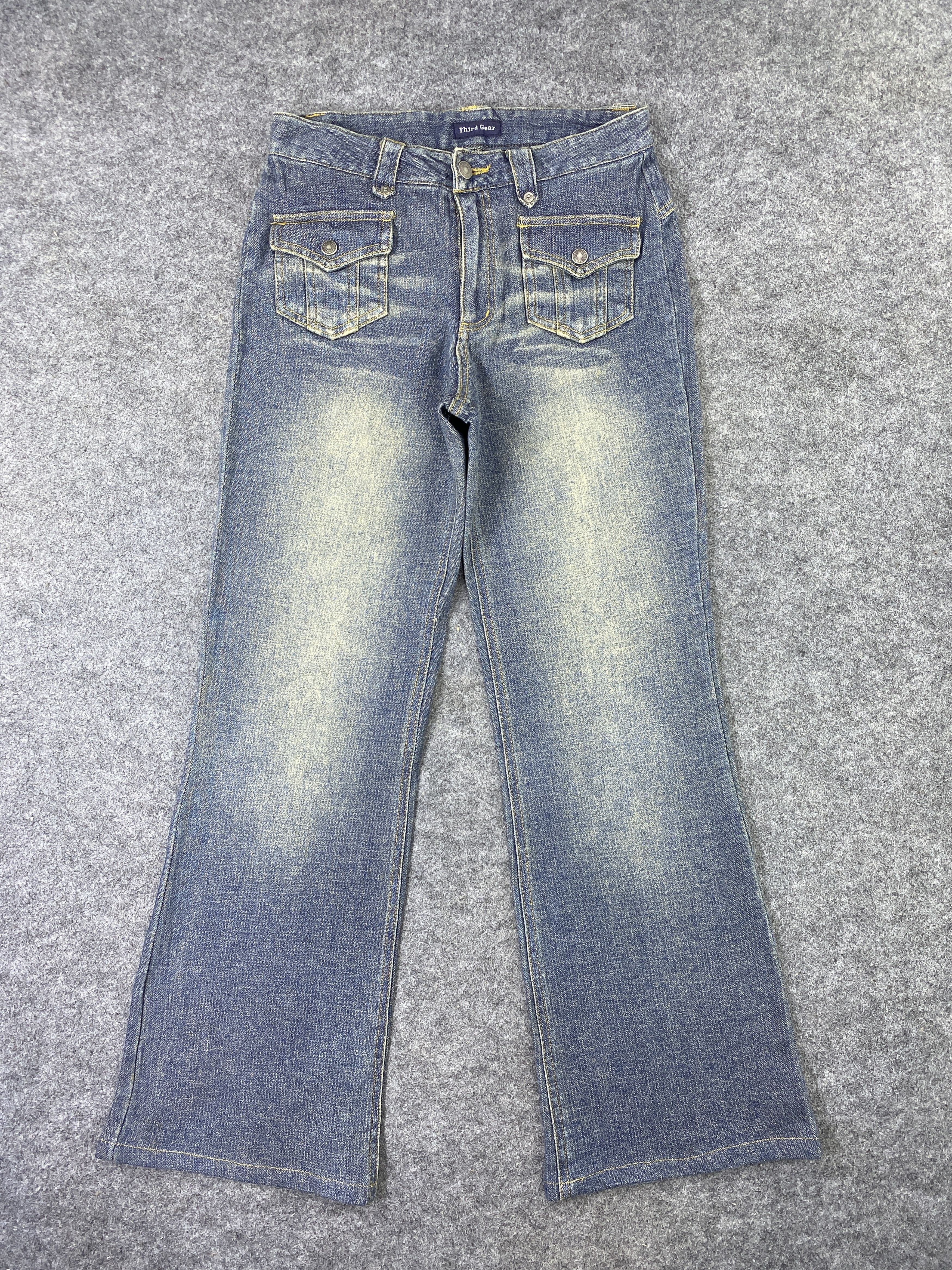 Japanese Brand Japanese Brand Third Gear bootcut Wash Jeans - J1036 Size US 28 / EU 44 - 1 Thumbnail