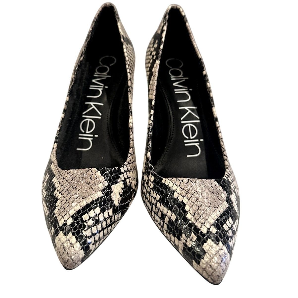 Calvin Klein Calvin Klein Gayla Snake Skin Stiletto Pumps 3 1/2" Heel 7 Size US 7 / IT 37 - 1 Thumbnail