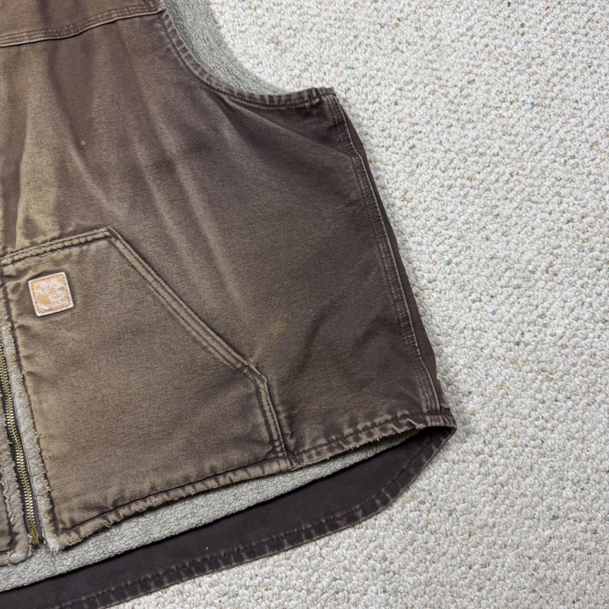 Carhartt Vintage Carhartt V26 DKB faded brown canvas workwear vest Size US XXL / EU 58 / 5 - 3 Thumbnail