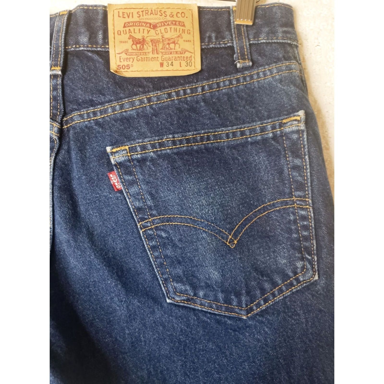 Levi's Levi’s Men's 505 Stretch Jean Regular Fit Cotton Straight Leg 5-Pocket 34 x 30 Jeans Size US 34 / EU 50 - 7 Thumbnail