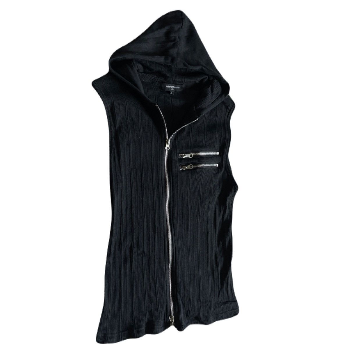 If Six Was Nine 2000s Japanese archive Vkei Sleeve-Less Zip Stretched Hoodie Size US S / EU 44-46 / 1 - 3 Thumbnail