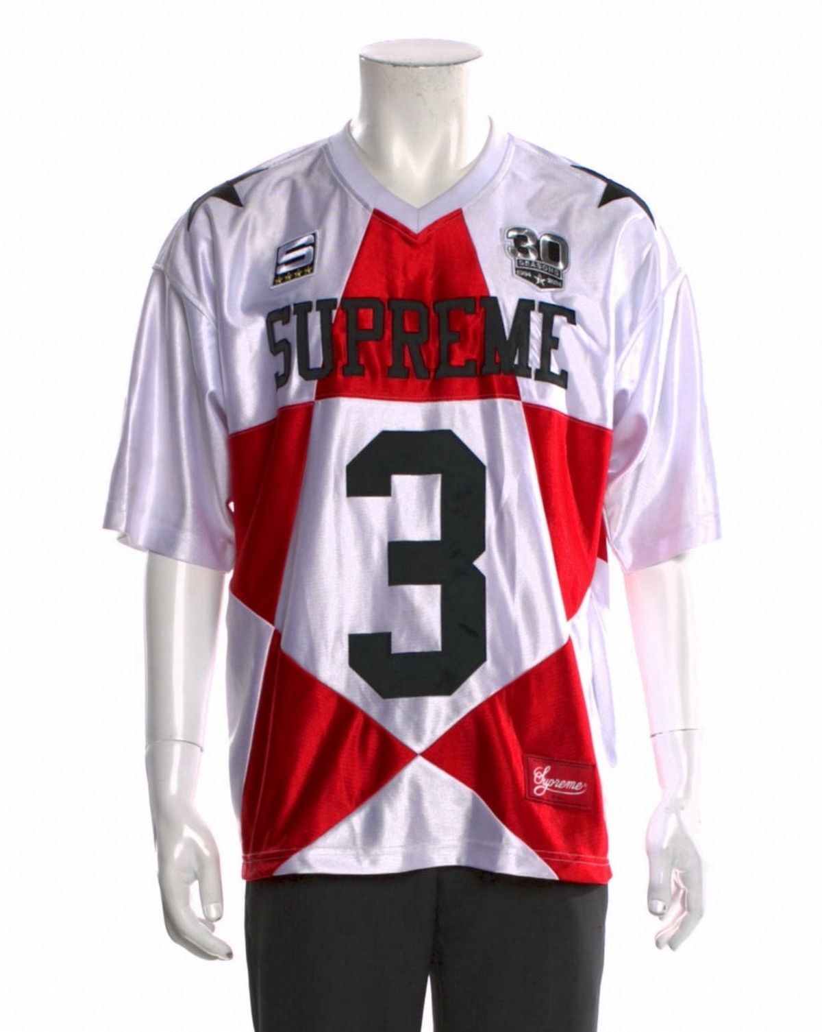 Supreme SUPREME star football jersey white (fw24) Size US S / EU 44-46 / 1 - 3 Thumbnail