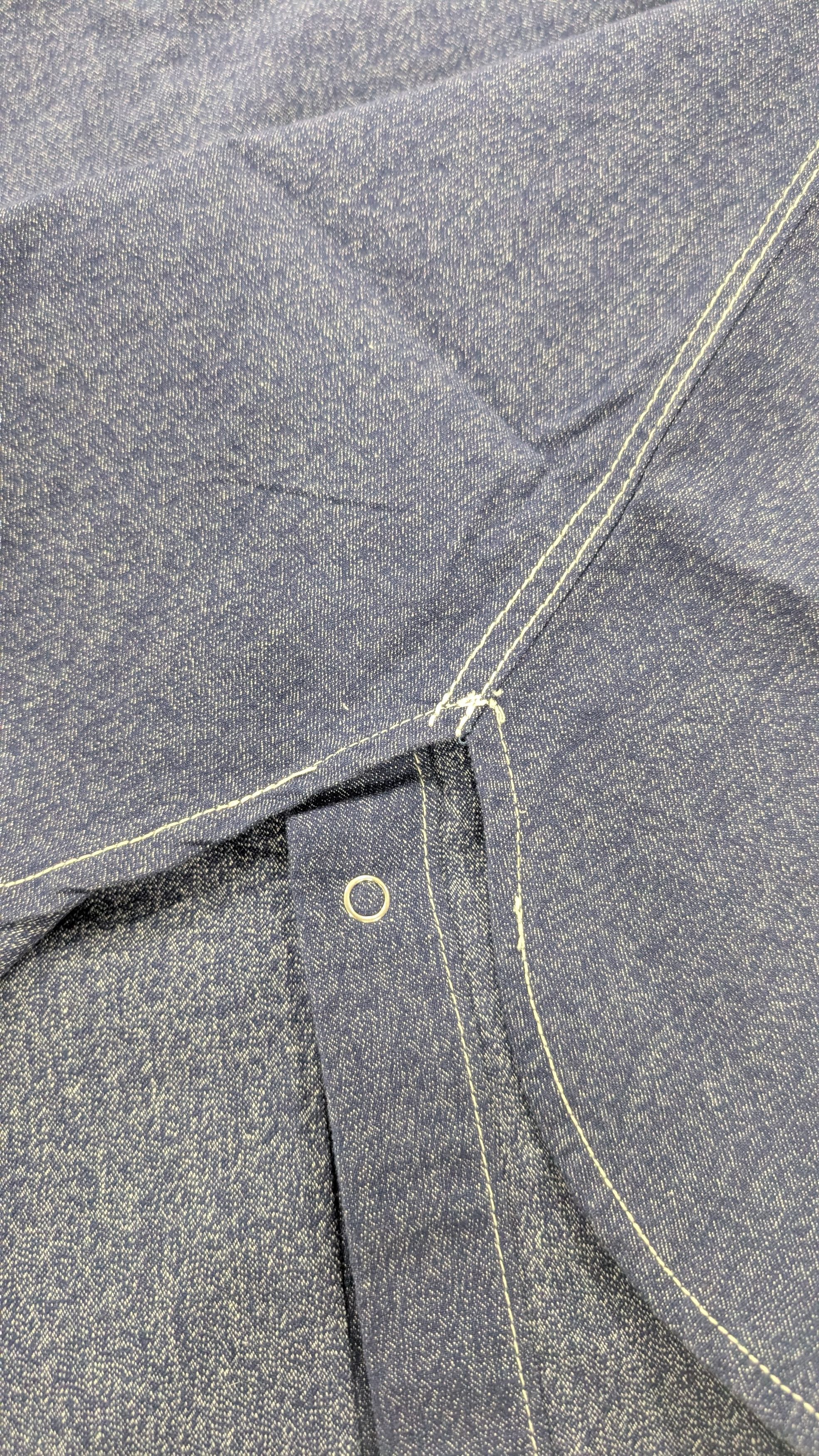WYTHE Wythe Pearlsnap Shirt in Indigo Blue Jasp Cotton USA Made Size US M / EU 48-50 / 2 - 10 Thumbnail