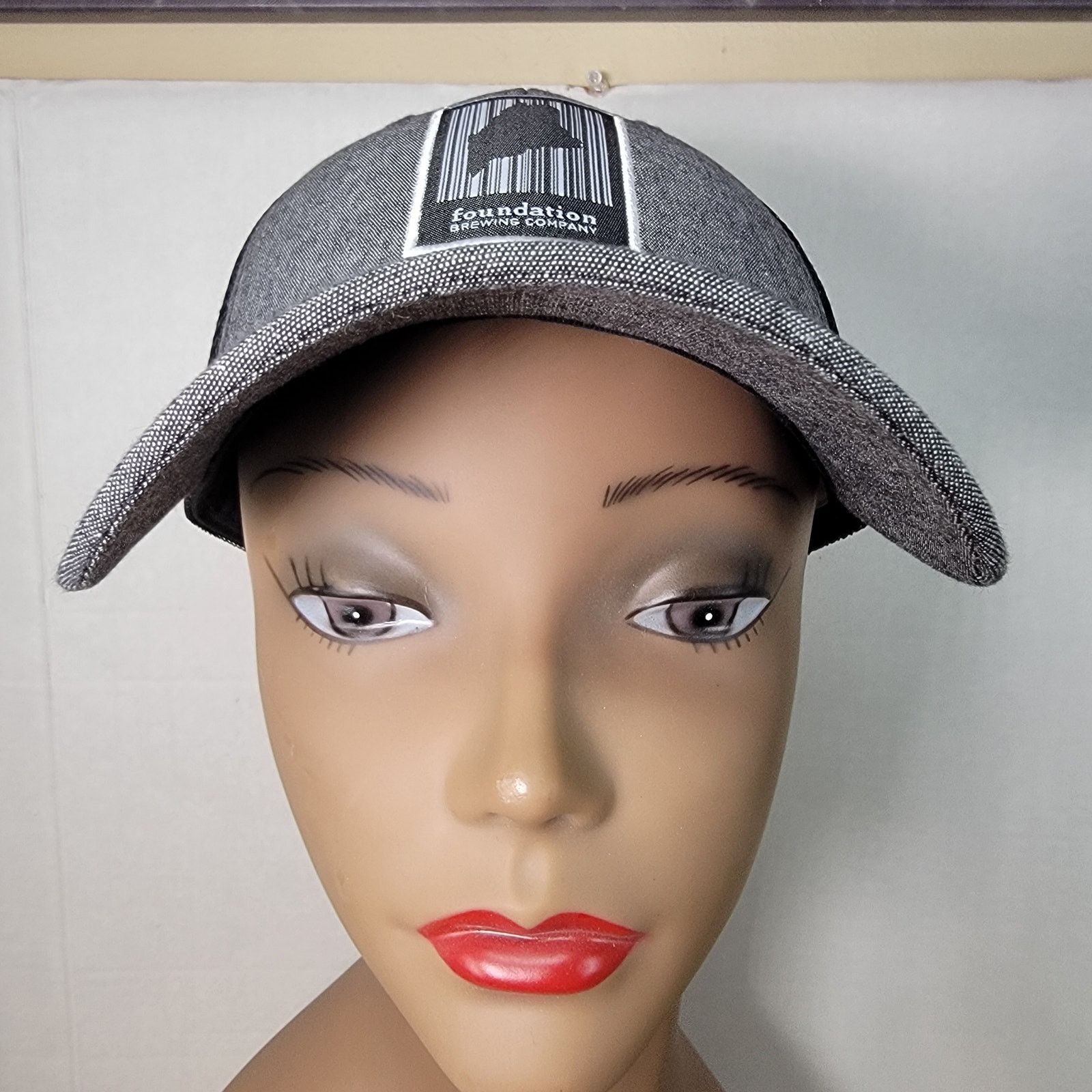 Other Foundation Brewing Company Grey Black Snap Back Trucker Hat Size ONE SIZE - 3 Thumbnail