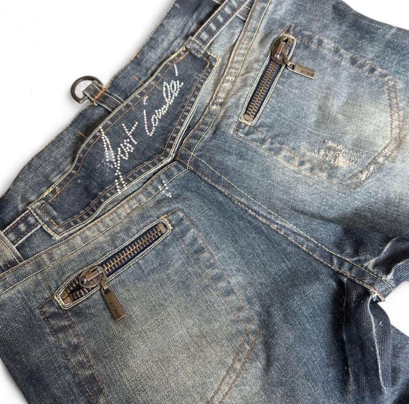 Just Cavalli Just cavalli Damaged Denim sz 26 Size 26" / US 2 / IT 38 - 1 Thumbnail
