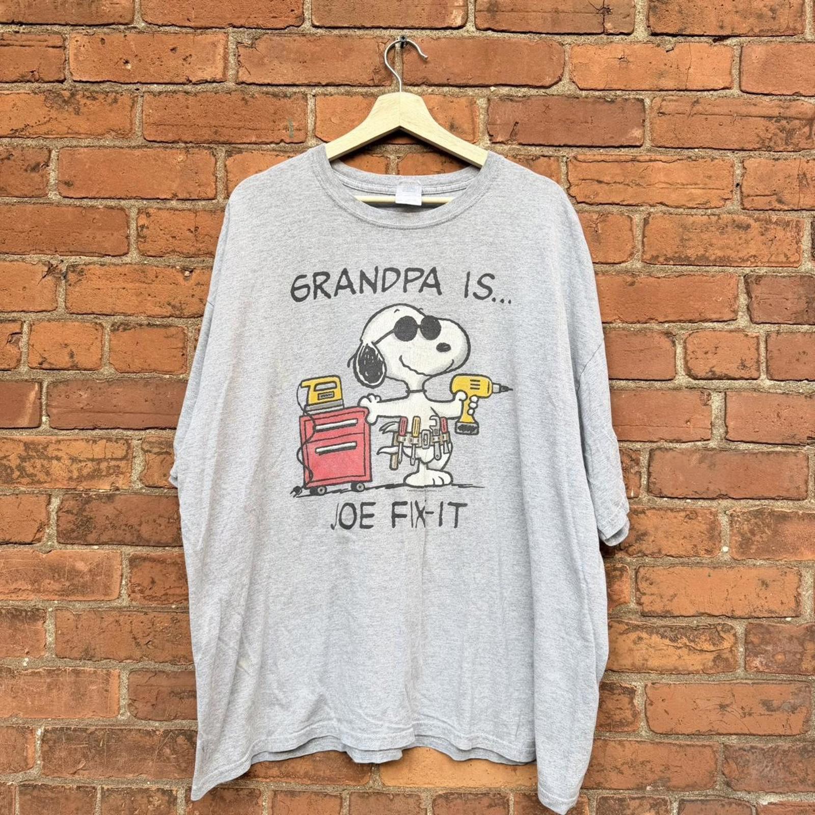 Other vintage snoopy grandpa is joe fix it t shirt 00s XXL Size US XXL / EU 58 / 5 - 1 Thumbnail
