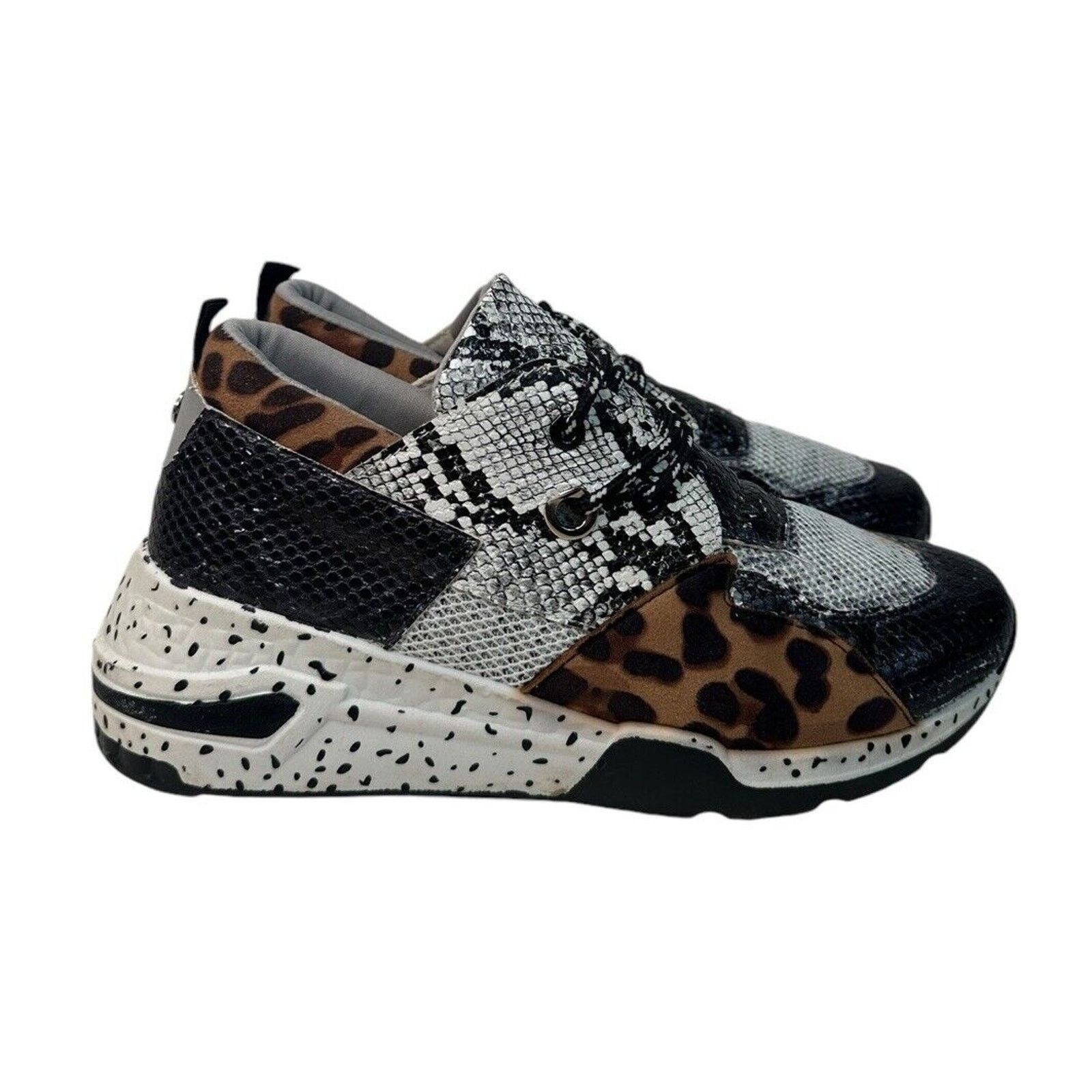 Other La Sheelah Leopard Cheetah Snake Chunky Wedge Sneakers 9 Size US 9 / IT 39 - 1 Thumbnail