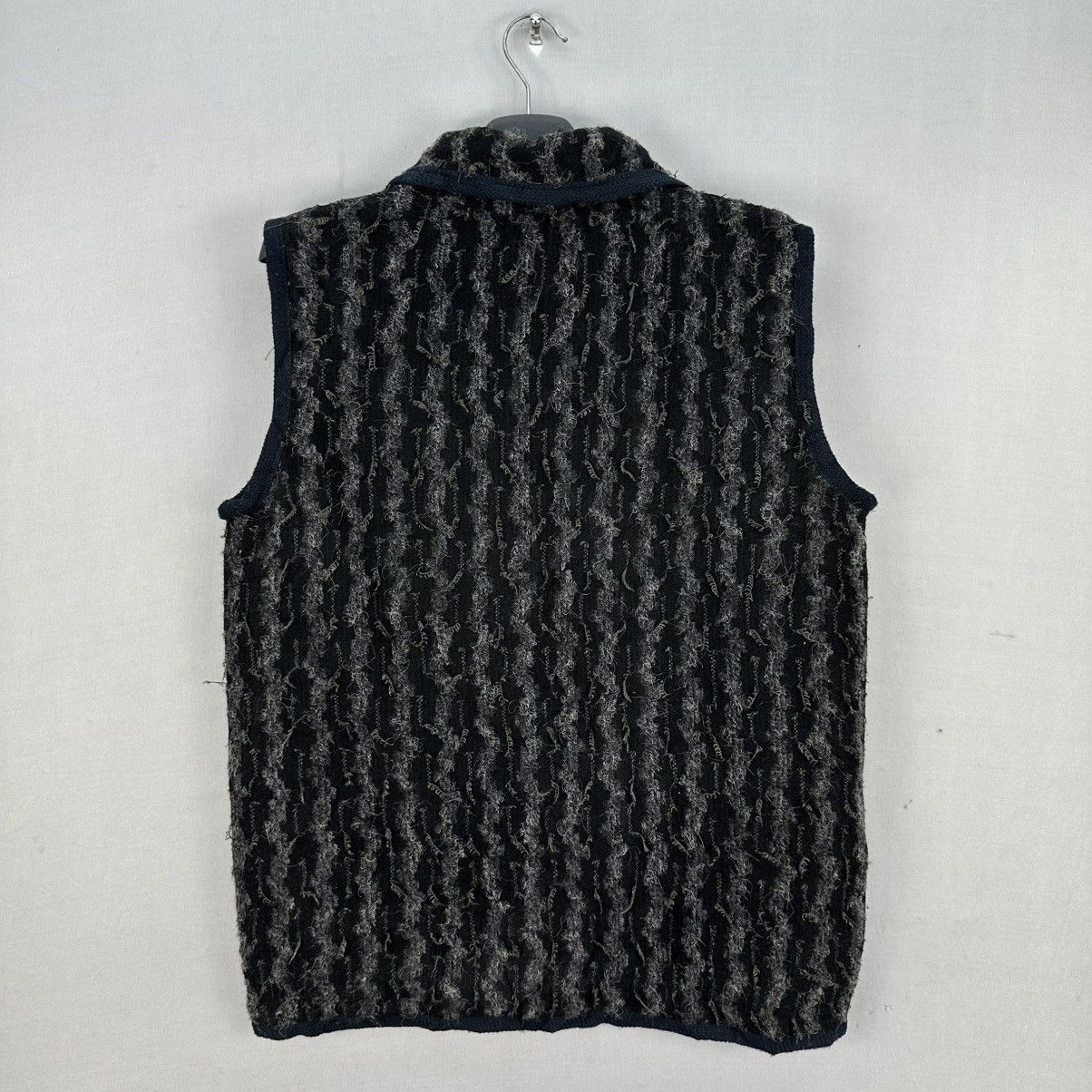 Vintage Vintage 90's Mohair Zipper Vest Design by Allen Size US L / EU 52-54 / 3 - 4 Thumbnail