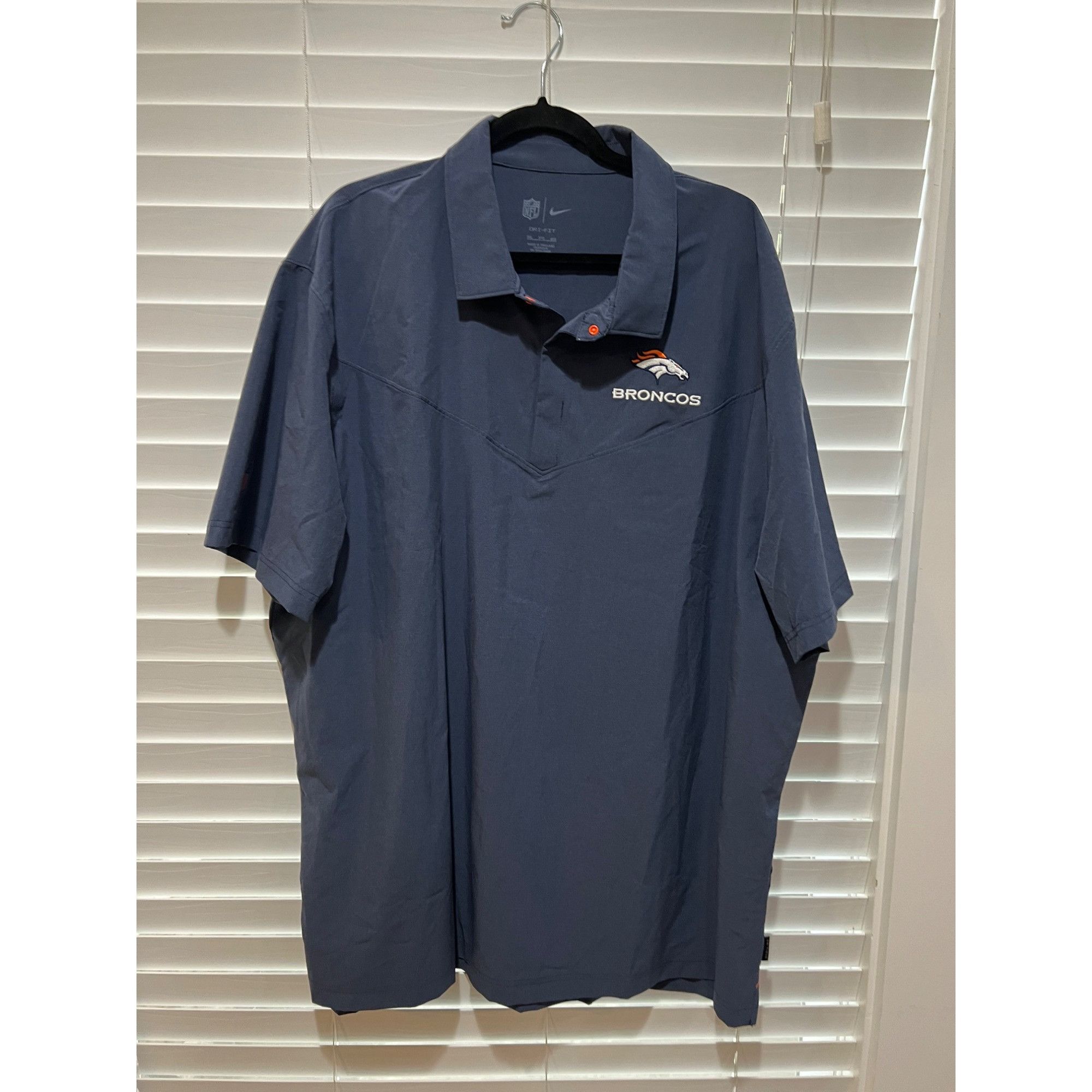 Nike Nike Denver Broncos OnField Polo Shirt Size 3XL Size US XXL / EU 58 / 5 - 1 Thumbnail
