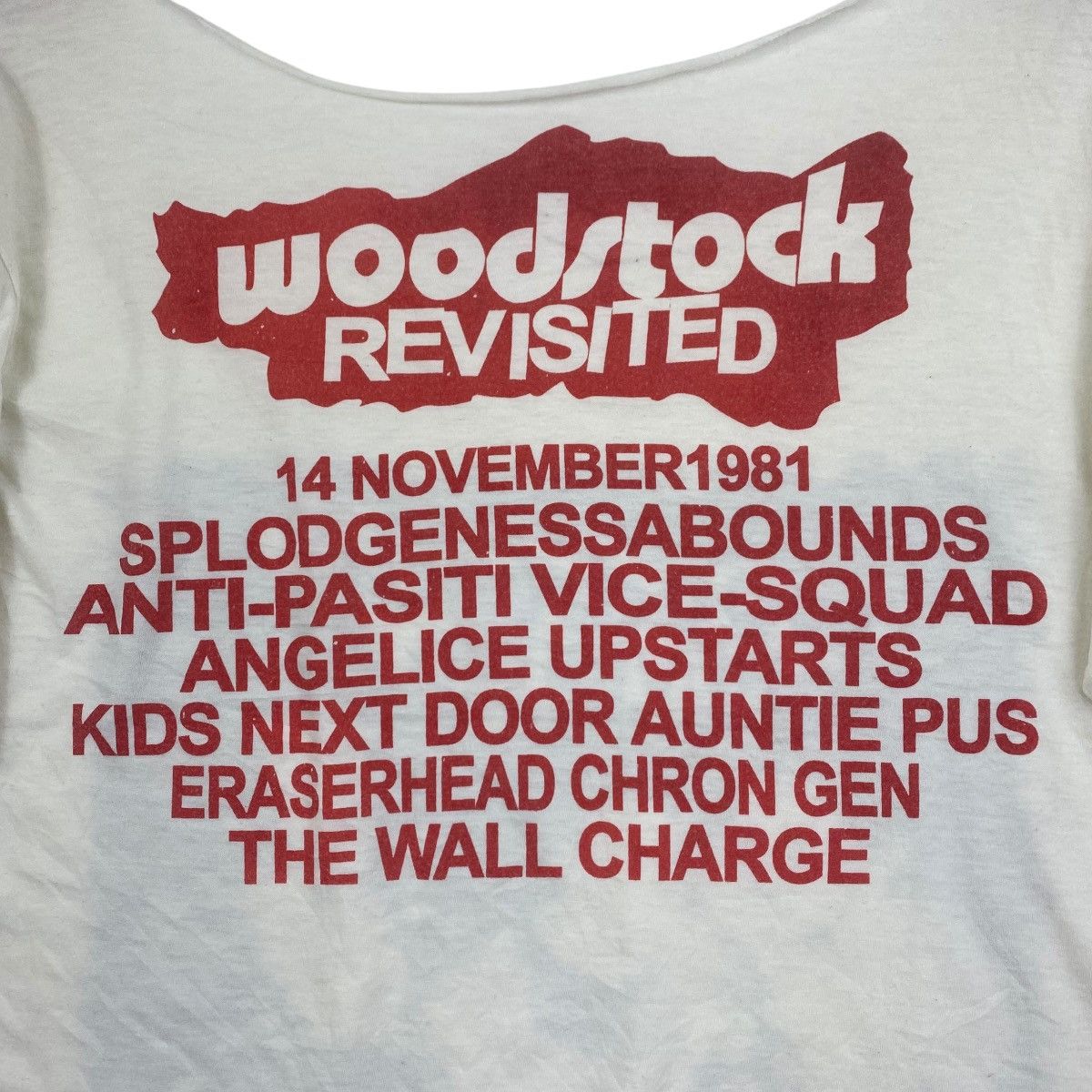 Band Tees Vintage 80s WOODSTOCK REVISITED Anti Pasti Vice Squad Punk Size US S / EU 44-46 / 1 - 5 Thumbnail