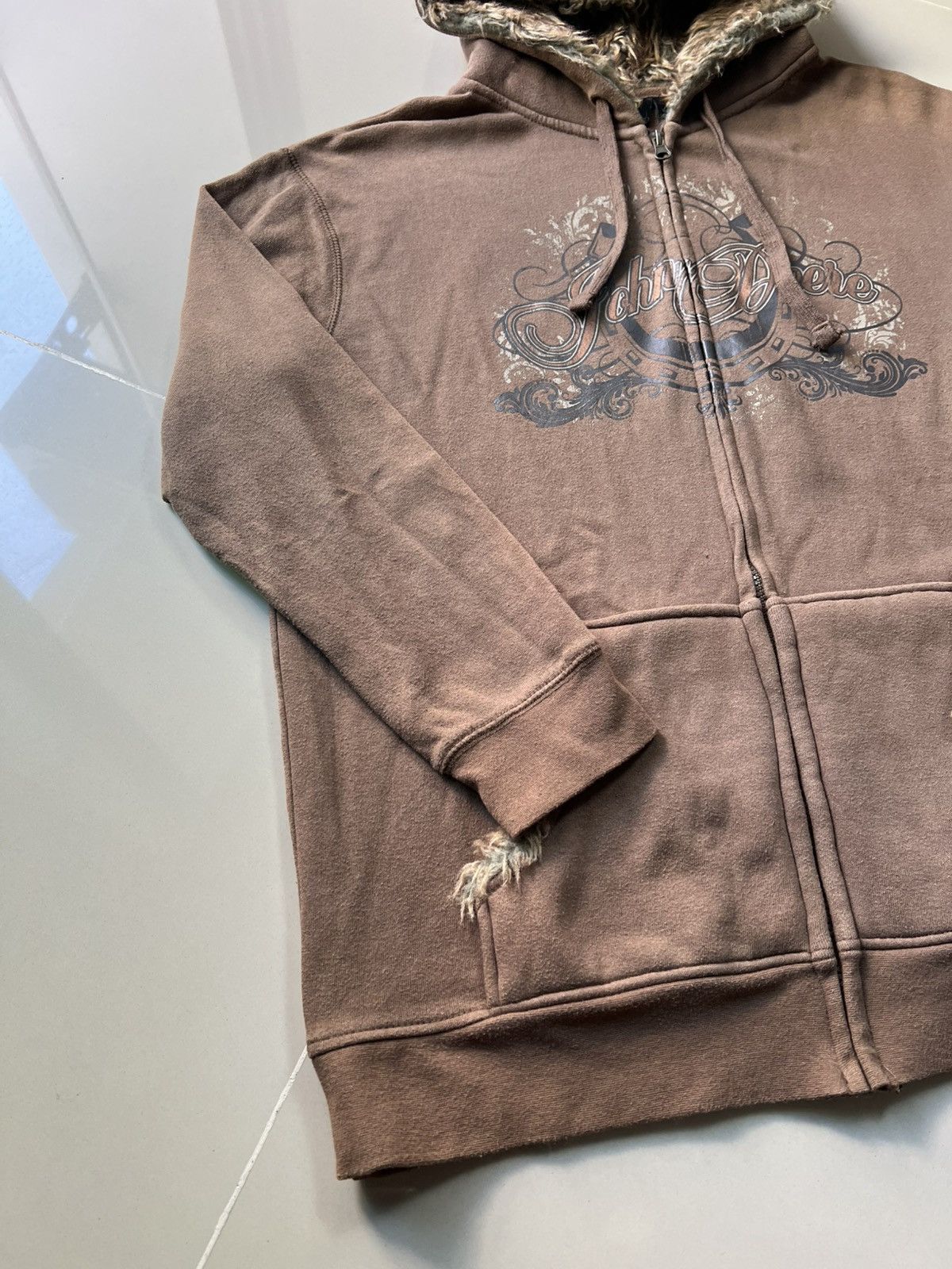 John Deere Faded John Deere Brown Hoodie Size US XL / EU 56 / 4 - 3 Thumbnail