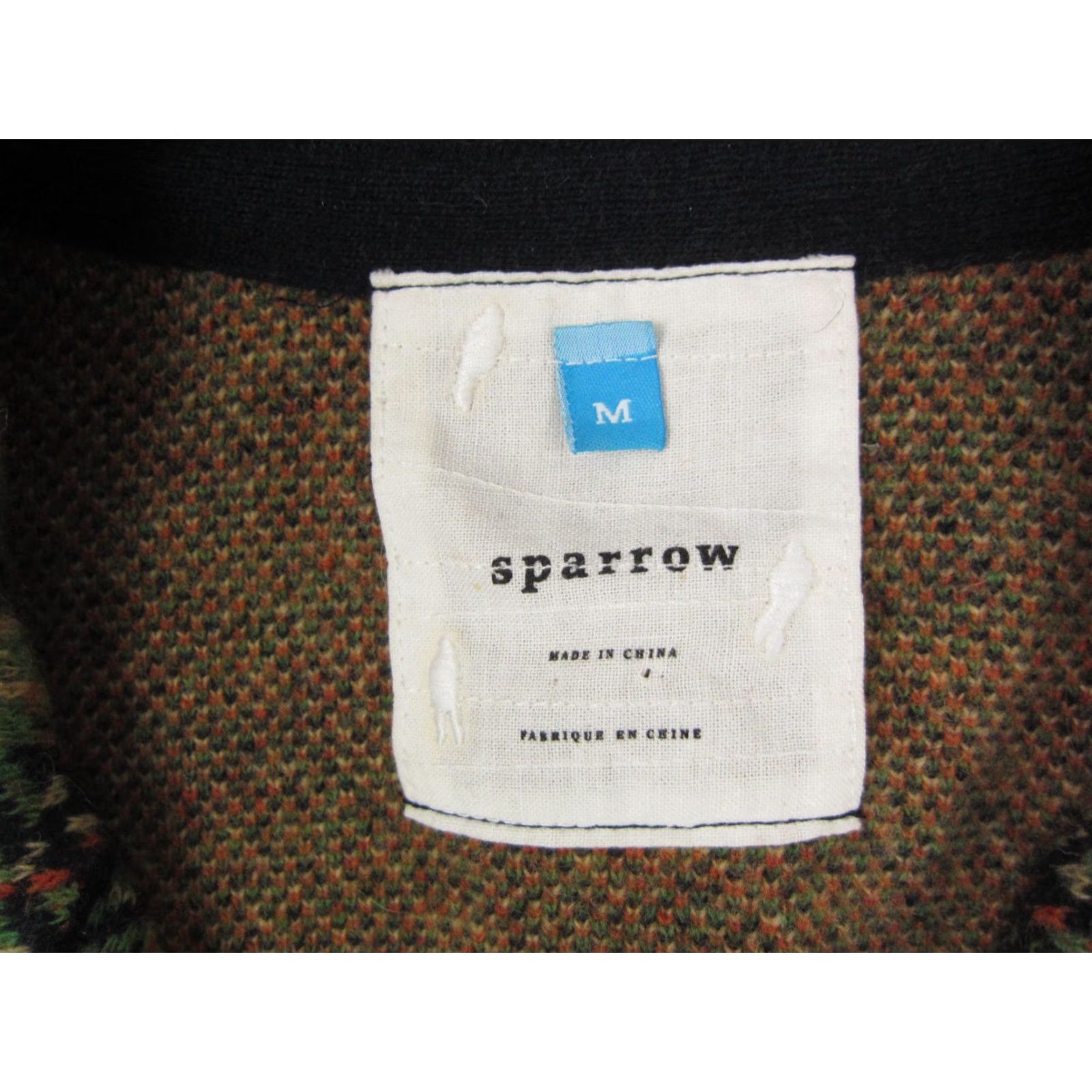 Arrow Sparrow Jacket Womens Medium Green Wool Knit Cardigan Houndstooth Button Casual Formal City Classic Vintage No Size M / US 6-8 / IT 42-44 - 3 Thumbnail