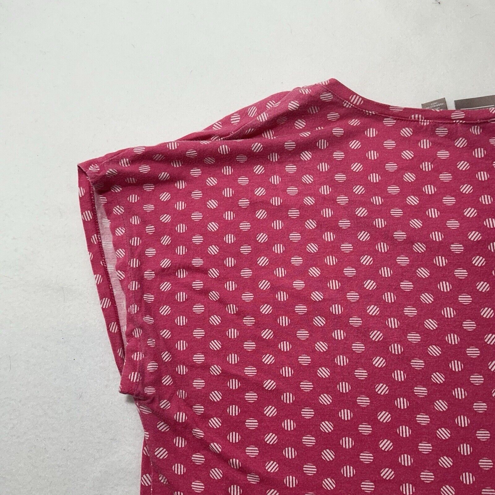 Chicos Chico's XL Pink Polka Dot Lightweight Pullover T Shirt Size XL / US 12-14 / IT 48-50 - 13 Thumbnail