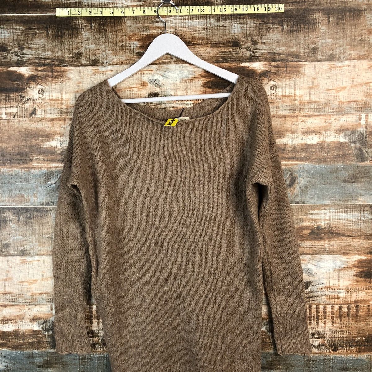 Homespun Knitwear × Japanese Brand Cloudney And John Wad wool Brown Knitwear #A2215 Size L / US 10 / IT 46 - 2 Thumbnail