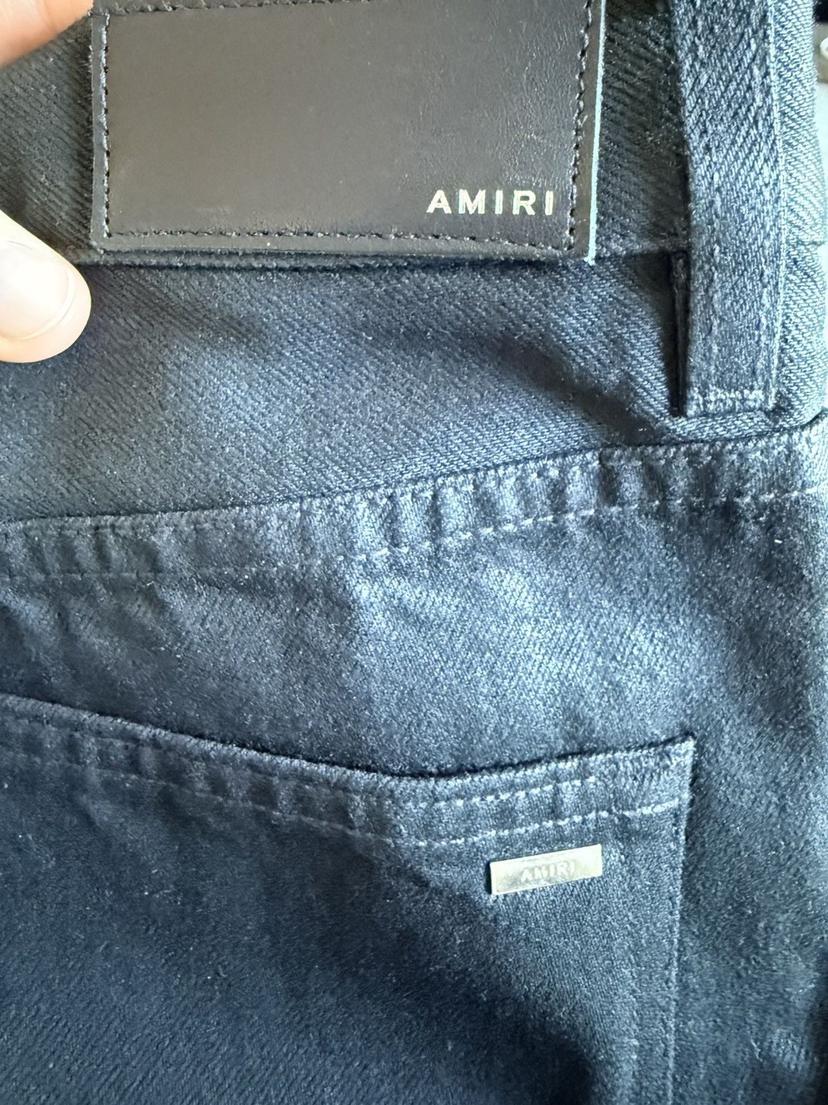 Amiri Amiri Jeans Baggy Waxed Black Denim Size 31 ($1450 Retail) Size US 31 - 3 Thumbnail