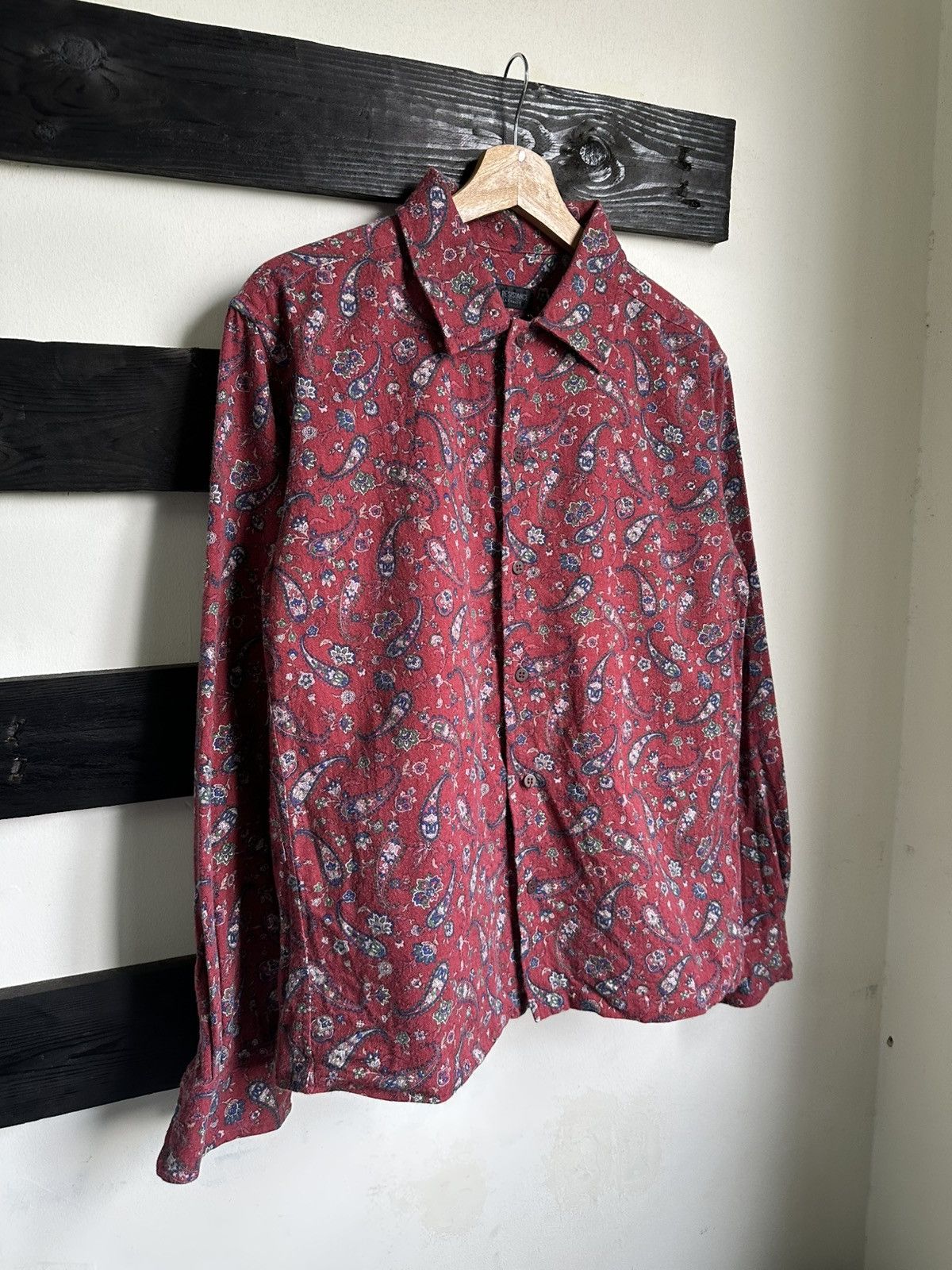 Japanese Brand × Vintage Vintage Hide Sakamoto Paisley Boxy Button Up Shirt Size US M / EU 48-50 / 2 - 4 Thumbnail