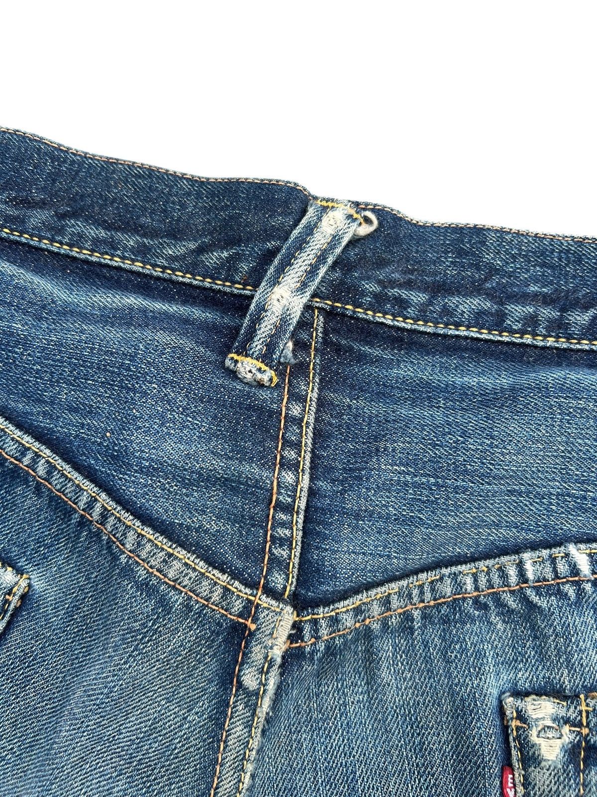 Kapital Thrashed Vintage Evisu Selvedge No1 Special Denim Jeans Size US 37 - 14 Thumbnail