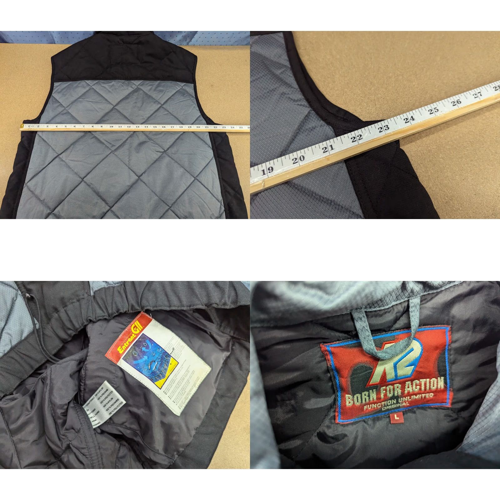 K2 VINTAGE K2 ENTRANT GLL Vest Mens Size L Gilet Gray Outdoor Sleeveless Jacket Size US L / EU 52-54 / 3 - 8 Thumbnail
