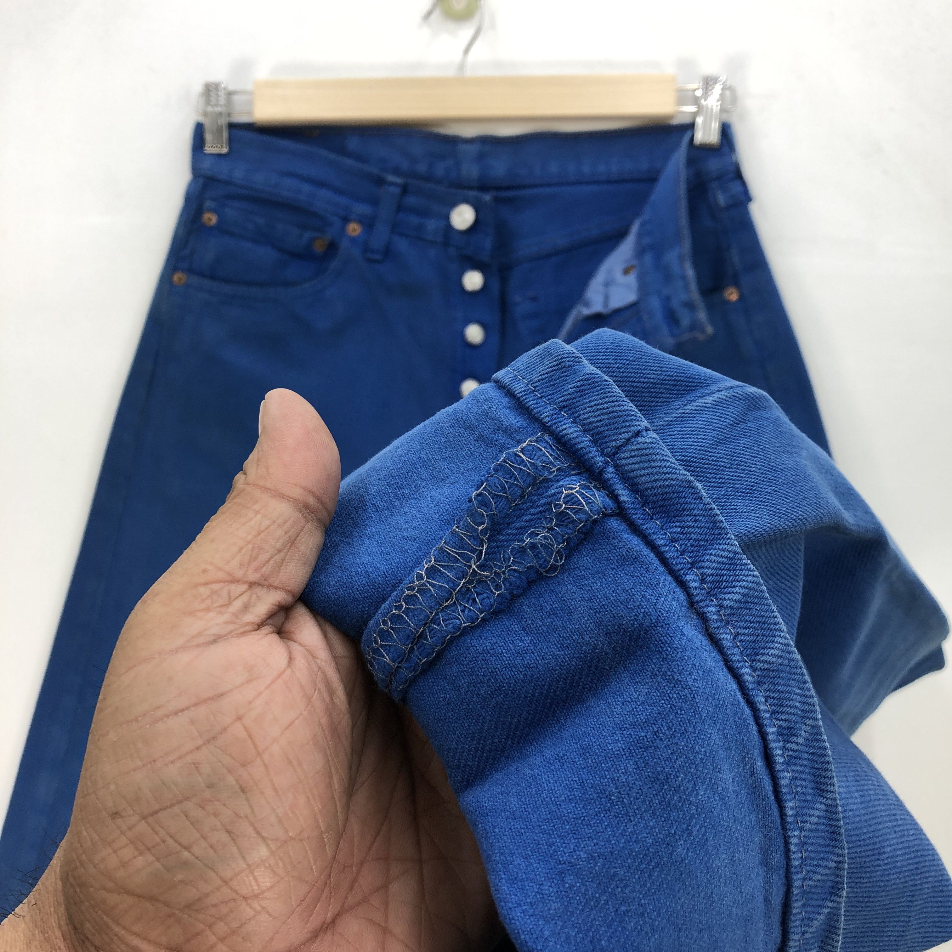 Levi's Vintage Levi's 501 Jeans Levis Super Blue Denim Pants Size US 30 / EU 46 - 7 Thumbnail