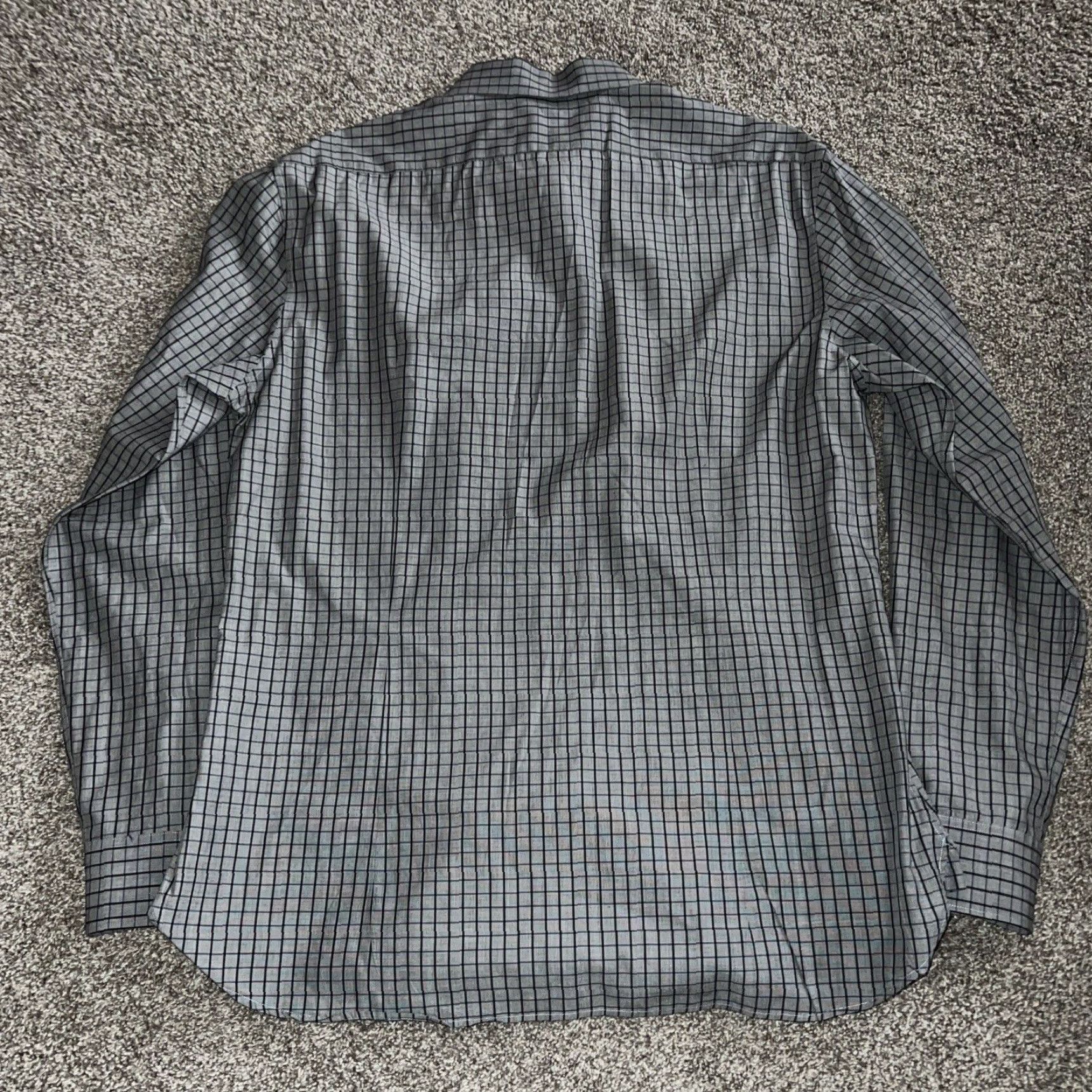 John Varvatos John Varvatos Shirt Size 16 Gray Button Down Slim Fit USA Mens Size US L / EU 52-54 / 3 - 4 Thumbnail
