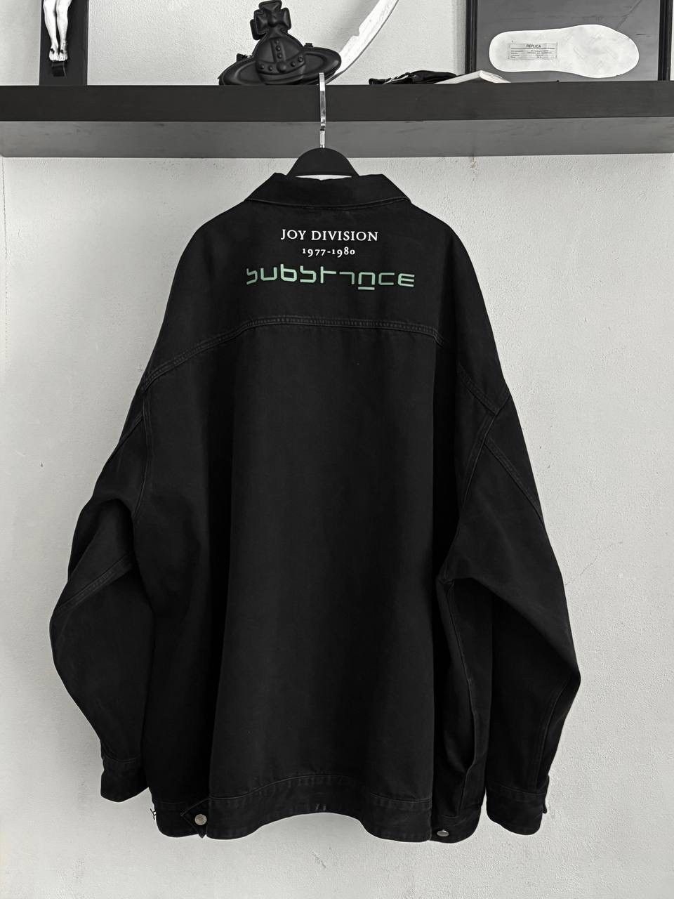 Raf Simons RAF Simon’s Joy Division Unknown Pleasures Denim Jacket Size US XL / EU 56 / 4 - 2 Thumbnail
