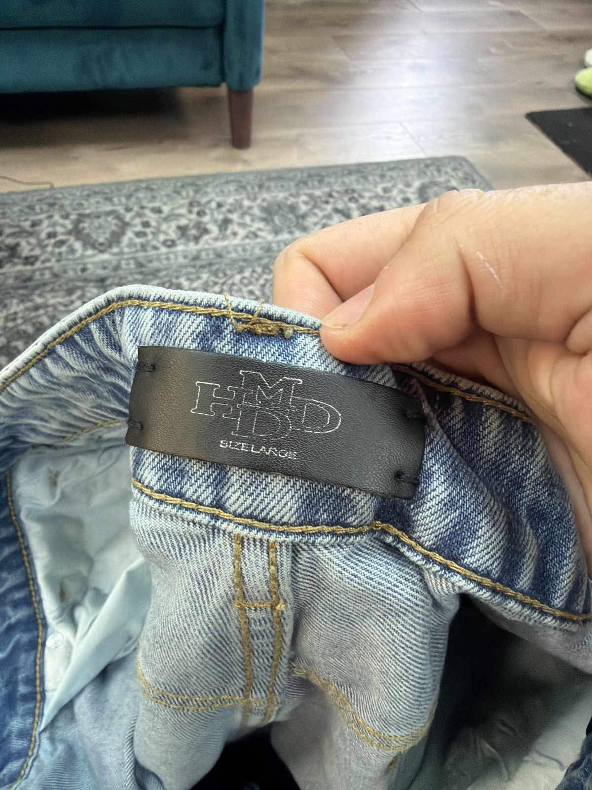 HMDD Hmdd og denim jeans blue Size US 34 / EU 50 - 5 Thumbnail