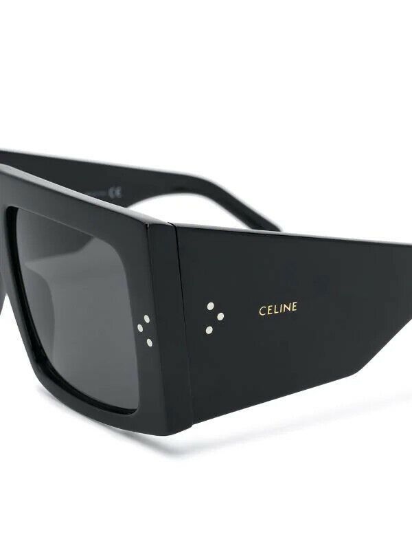 Celine CELINE CL40105I 01A Flat Top Sunglasses Black/Black Lens Size ONE SIZE - 5 Thumbnail