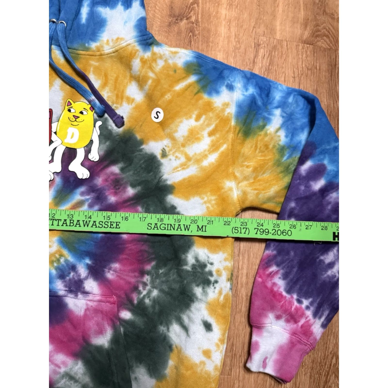 RIPNDIP RIPNDIP Eminerm Tie-Dye Hoodie Sweatshirt Cats/Candies Adult Oversized SMALL Size US S / EU 44-46 / 1 - 7 Thumbnail