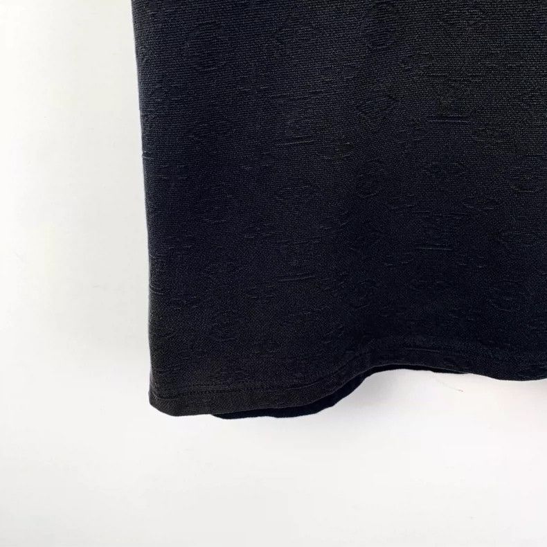 Louis Vuitton Louis Vuitton Black logo dark print cotton crew neck short Size US XL / EU 56 / 4 - 4 Thumbnail