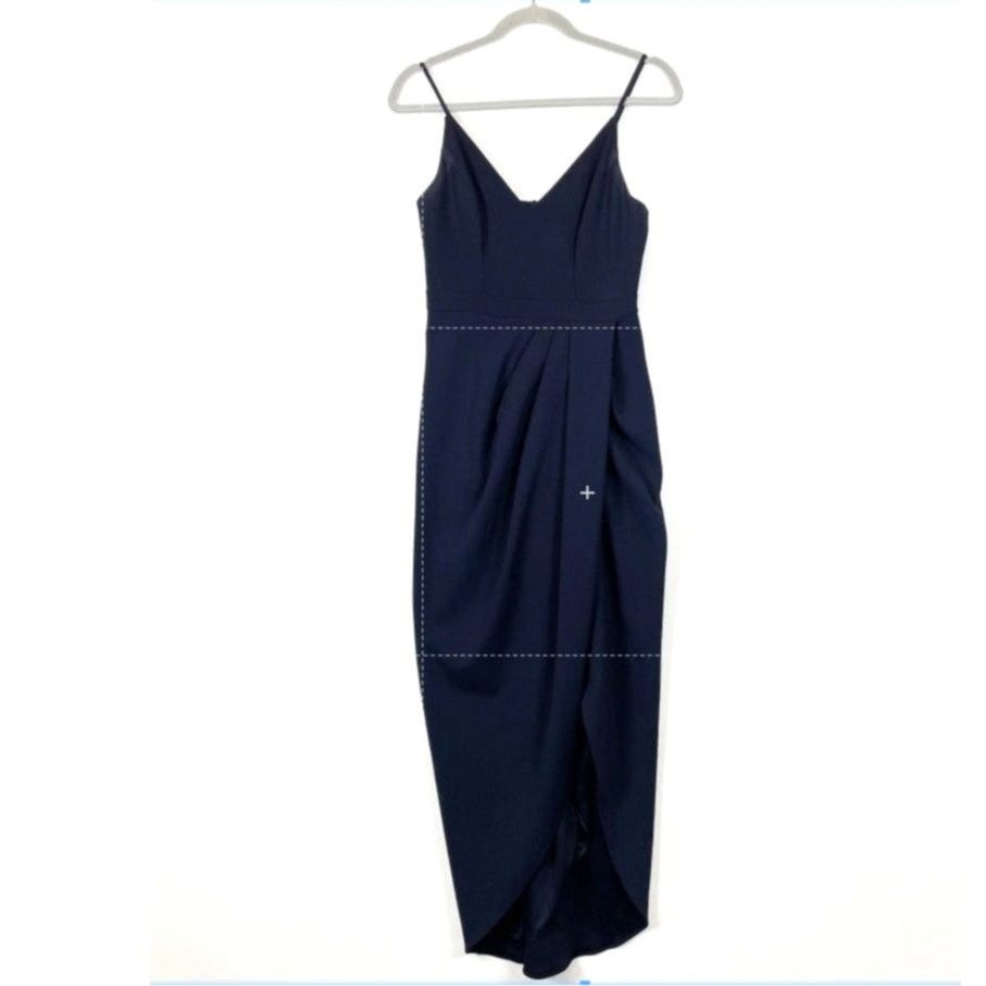 Anthropologie New BHLDN Lyra V-Neck Faux-Wrap Stretch Crepe Dress $198 22 Size 3XL / US 20-22 - 5 Thumbnail