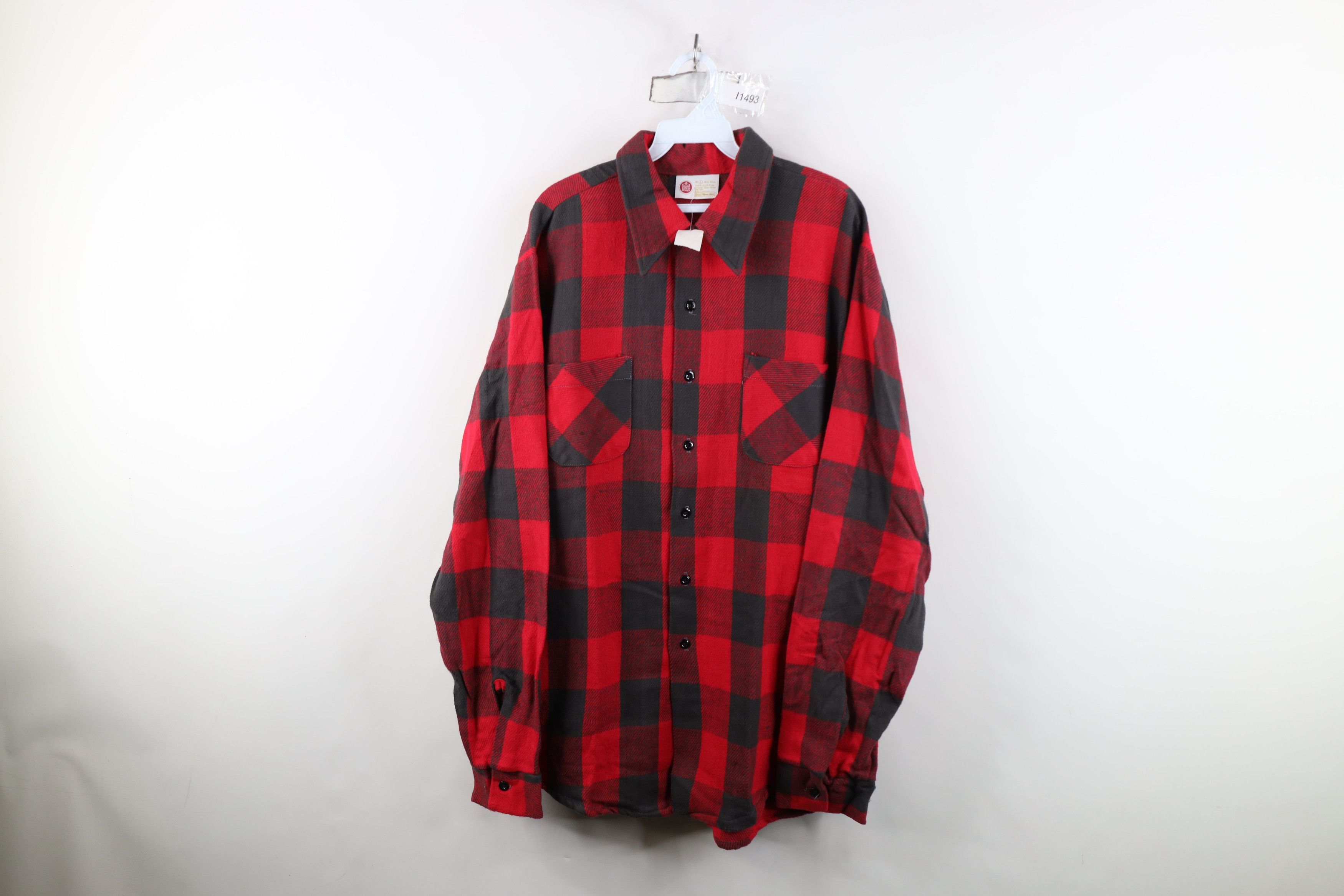 Vintage Deadstock Vintage 70s Streetwear Heavyweight Button Shirt Size US L / EU 52-54 / 3 - 1 Thumbnail