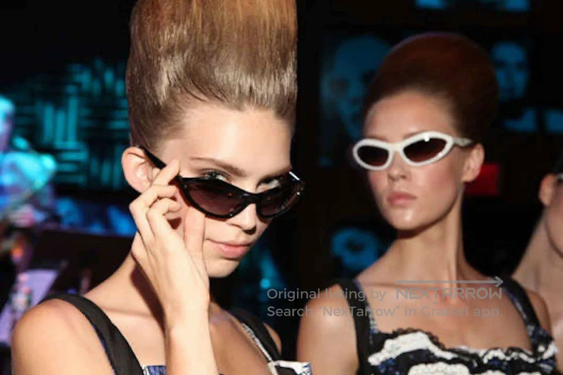 Prada Prada White Asymmetric Sunglasses. Size ONE SIZE - 6 Thumbnail