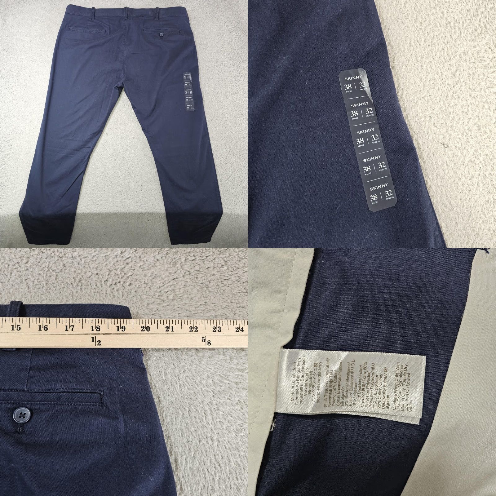 J.Crew J.Crew Pants Mens 38x30 Blue Flex Skinny Chino Casual Office Size US 38 / EU 54 - 8 Thumbnail