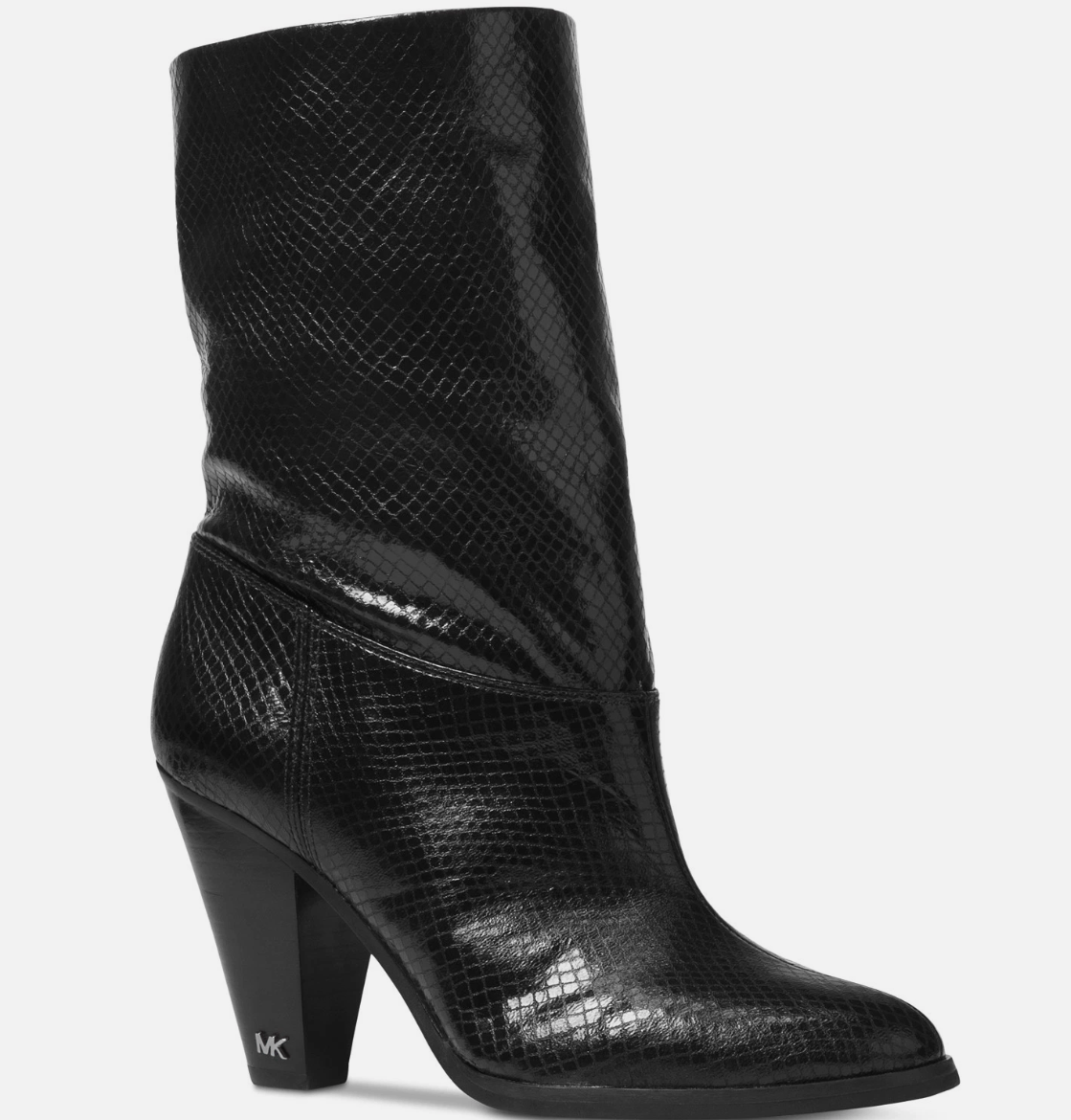 Michael Kors Michael Kors Divia Booties Size 9M Black Snakeskin Size US 9 / IT 39 - 1 Thumbnail