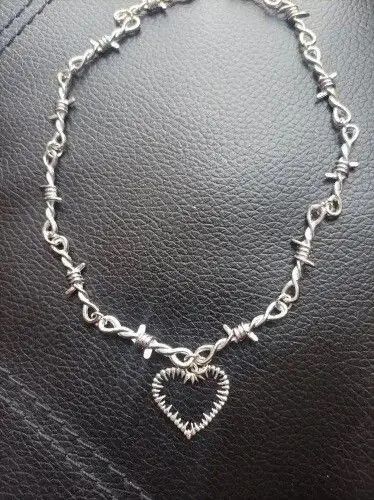 Vintage Heart Charm Chocker Necklace Size ONE SIZE - 3 Thumbnail