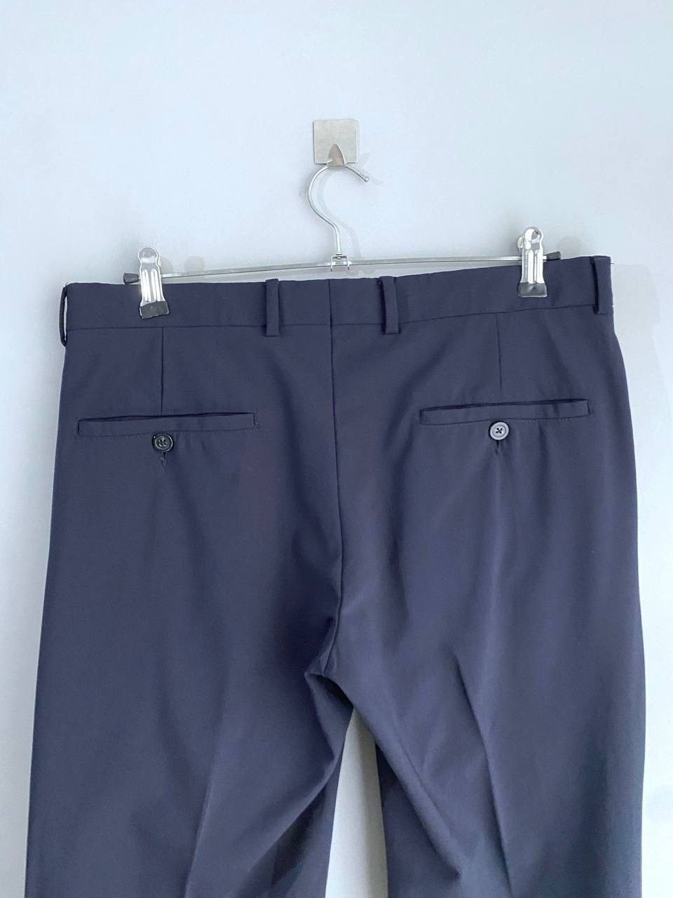 Emporio Armani Emporio Armani Navy Virgin Wool Slim Fit Men's Suit Size 48 Size 48S - 21 Thumbnail