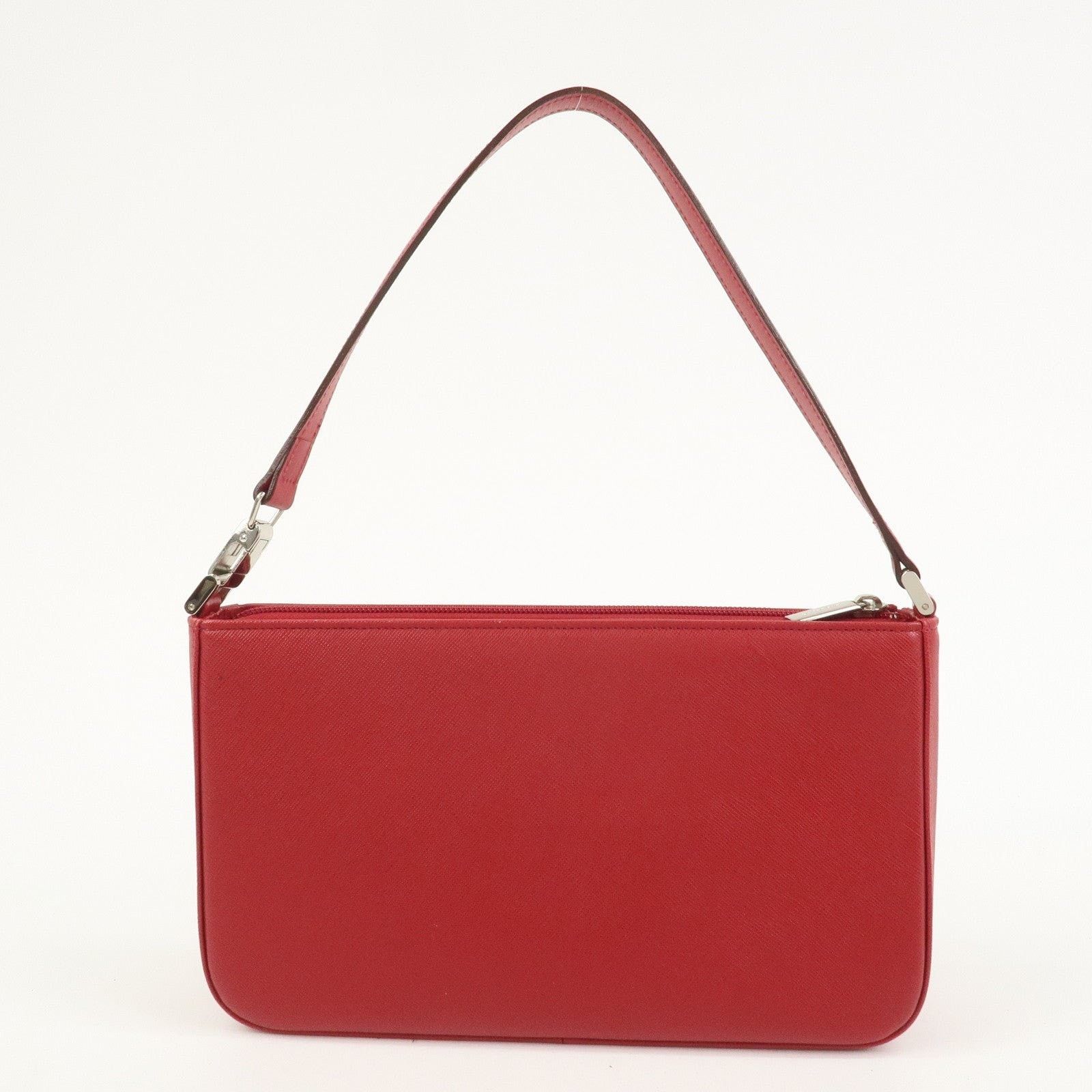Burberry Burberry Saffiano Shoulder Bag Red Size ONE SIZE - 2 Thumbnail