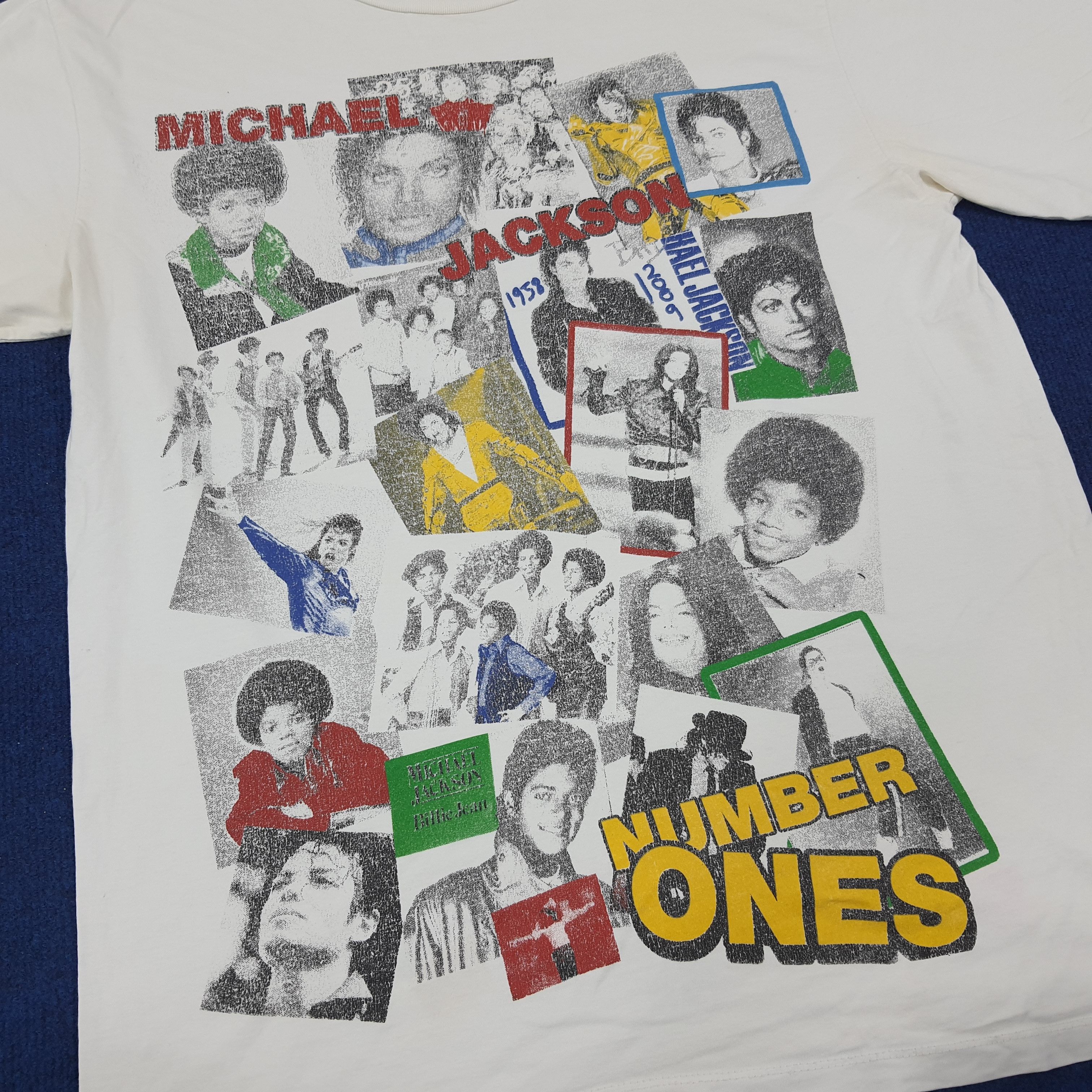 Michael Jackson × Vintage Vintage Michael Jackson Number One Pop Singer Tshirt Size US L / EU 52-54 / 3 - 2 Thumbnail