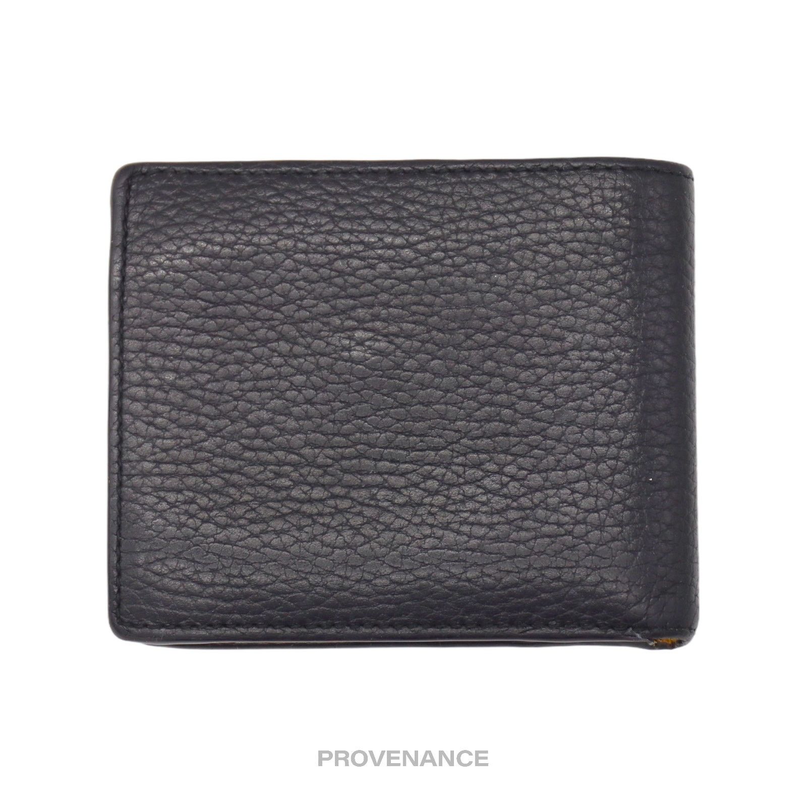 Gucci 🔴 Gucci GG Logo Bifold Wallet - Black Yellow Leather Size ONE SIZE - 2 Thumbnail