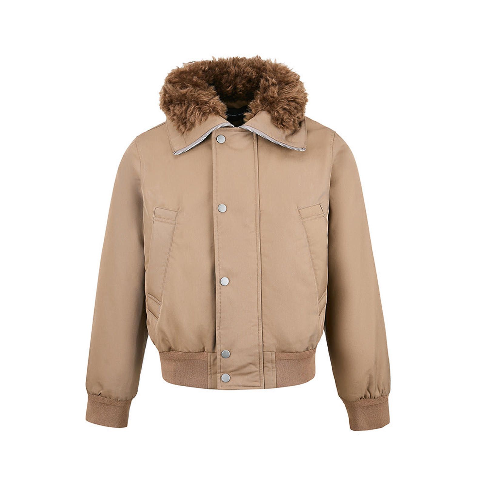 Other Black Irregular Faux-Fur Short Wide Bomber Jacket Size ONE SIZE - 7 Thumbnail