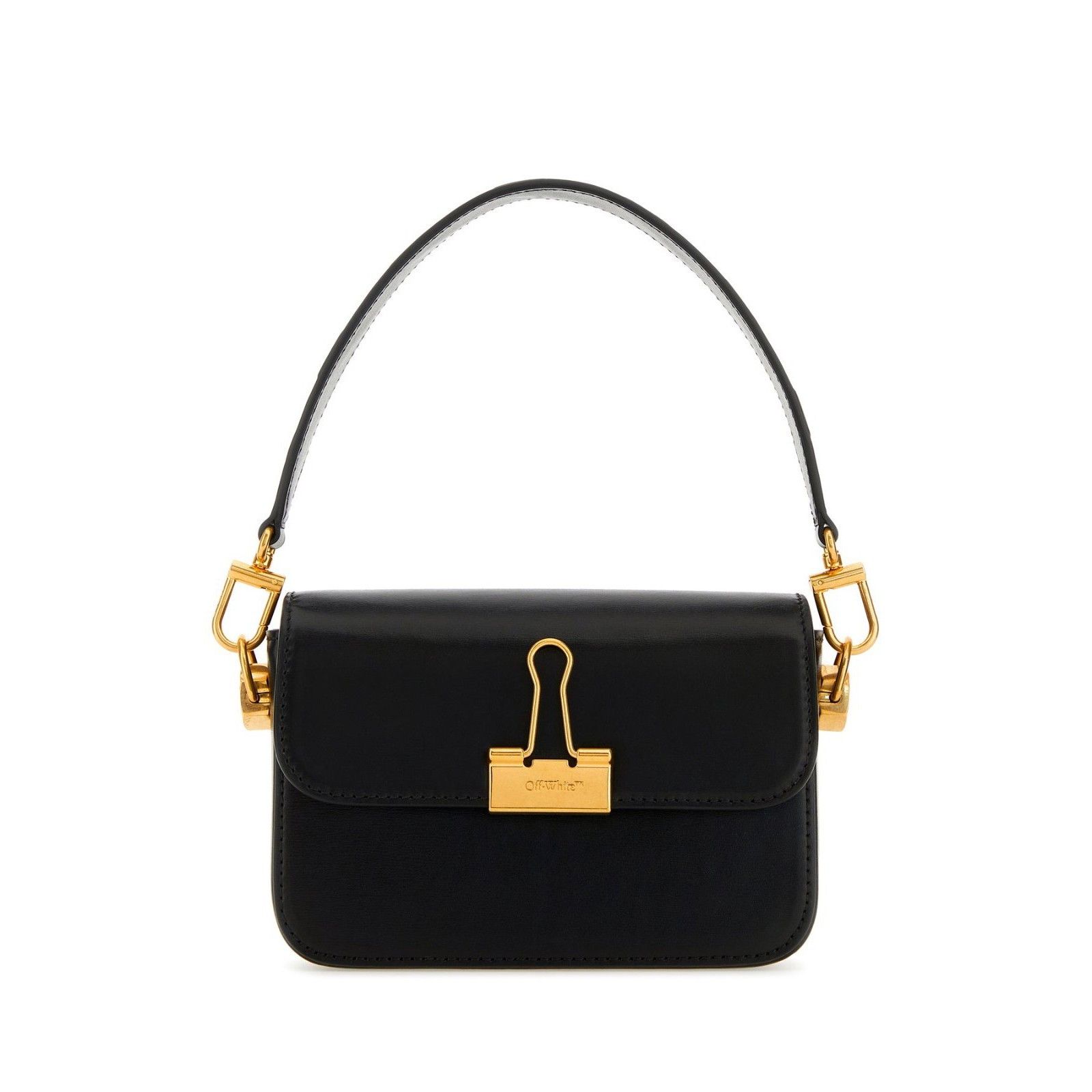 Off-White OFF WHITE Plain Binder Small Gold / Black Leather Shoulder B Size ONE SIZE - 1 Thumbnail