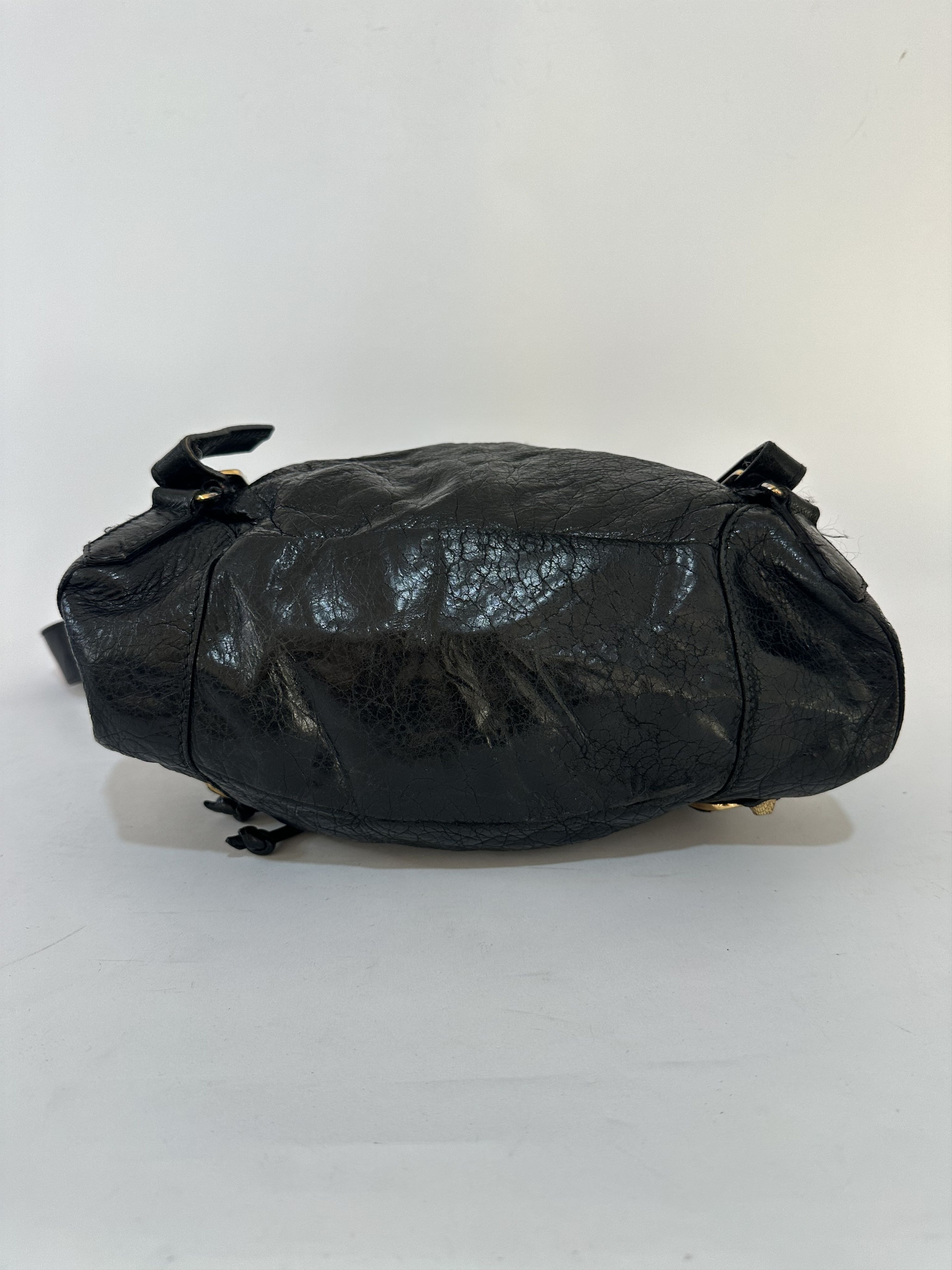 Balenciaga BALENCIAGA Black Lambskin Leather Giant 12 Silver Backpack Size ONE SIZE - 7 Thumbnail