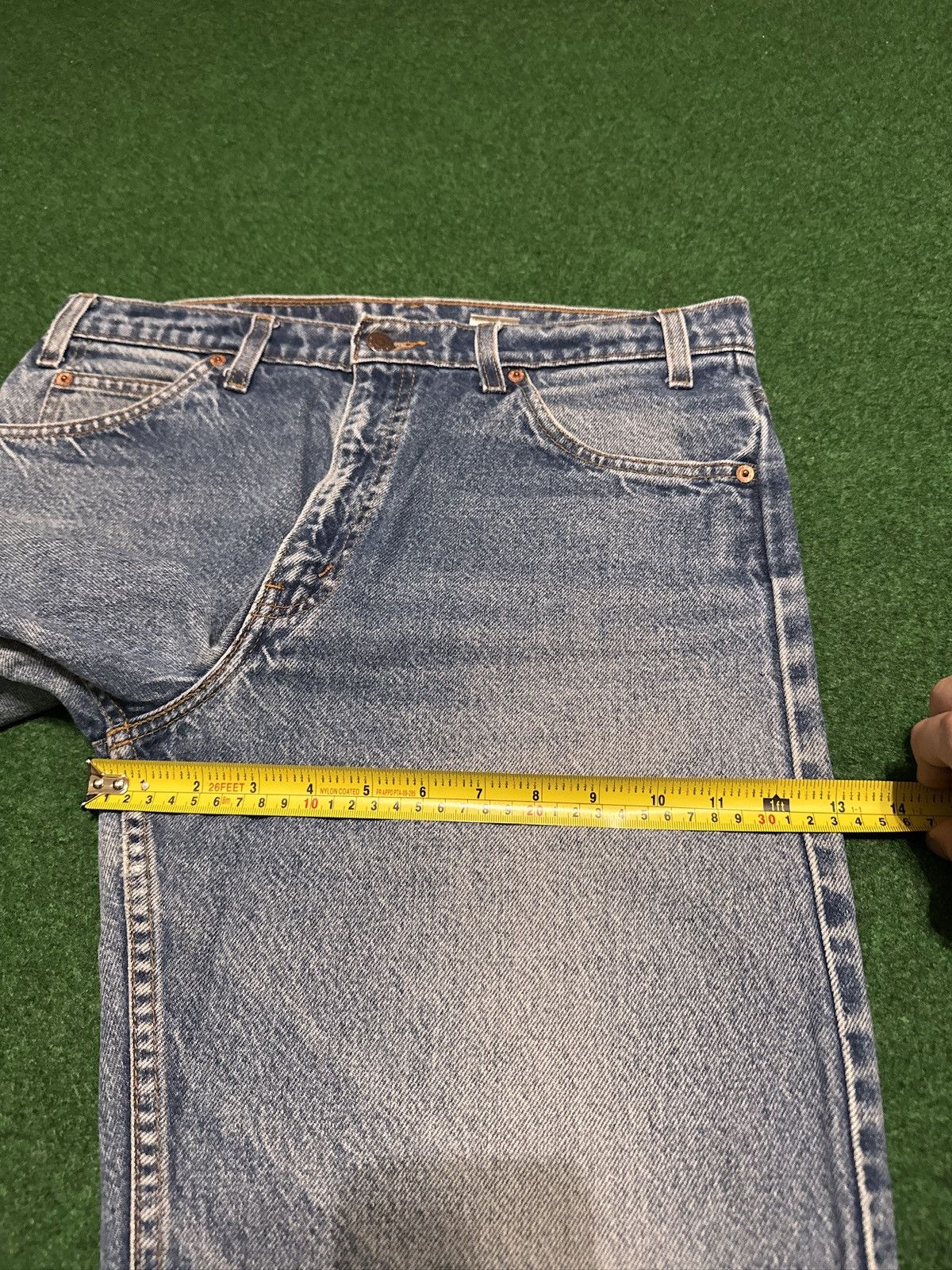 Levi's Vintage Clothing Levis 550 Relaxed Orange Tab Perfect Wash 34x32 90s Jeans Size US 34 / EU 50 - 10 Thumbnail