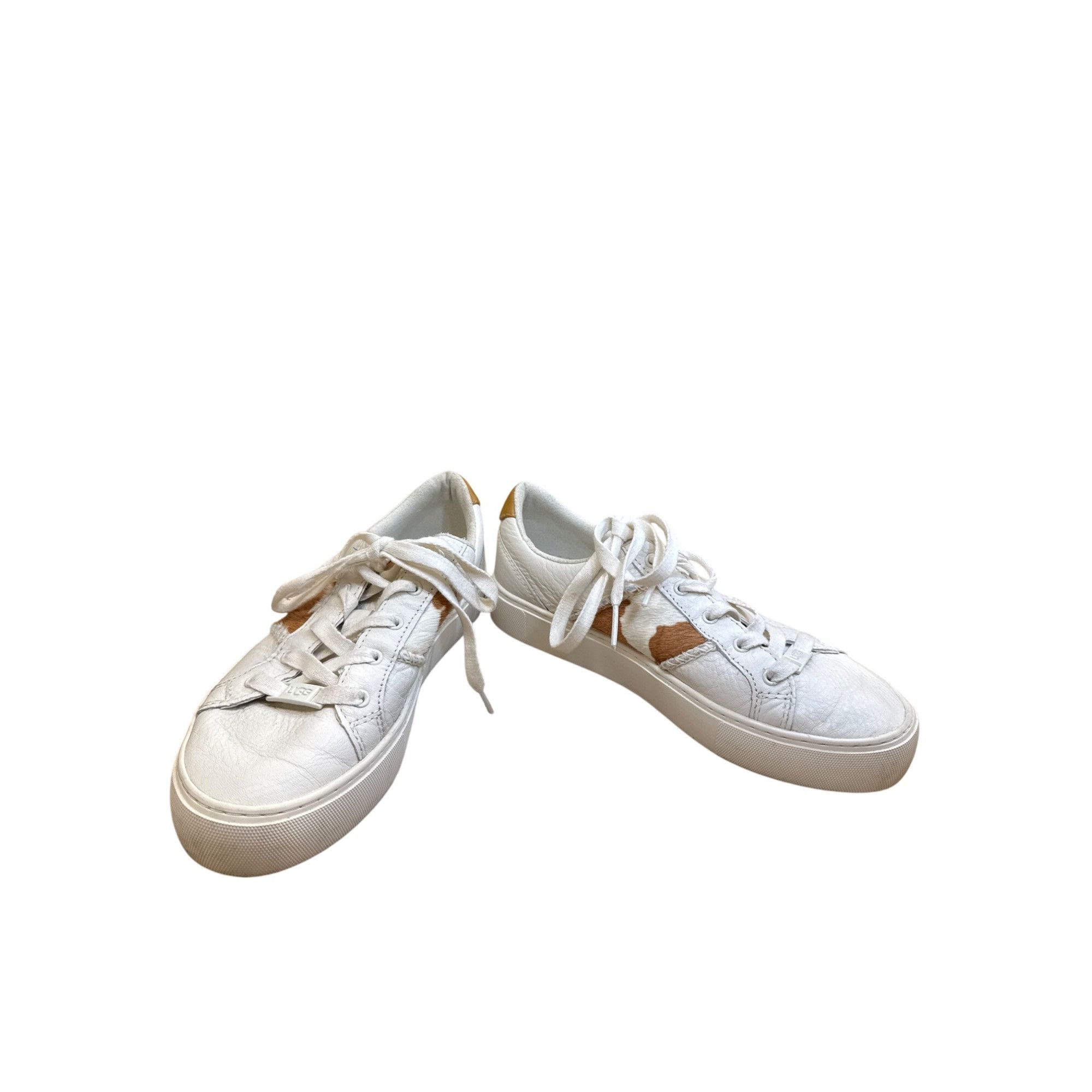 Ugg Ugg Womens White Brown Leopard Print Sneakers shoes Size 6 S Size US 6 / IT 36 - 1 Thumbnail