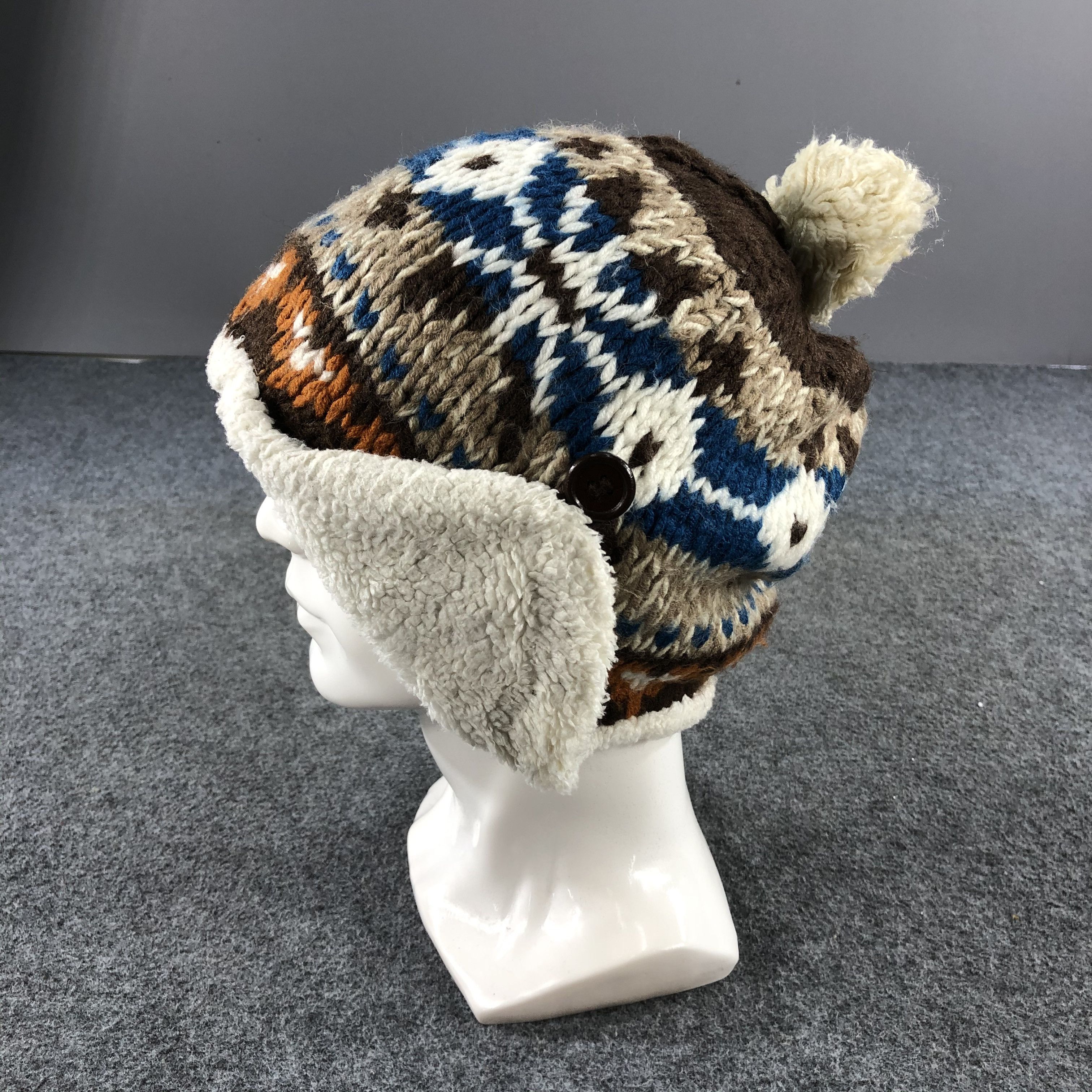 Vintage Ski Earflap Ushanka Bobble Beanie Snowcap Snow Hat B480 Size ONE SIZE - 3 Thumbnail