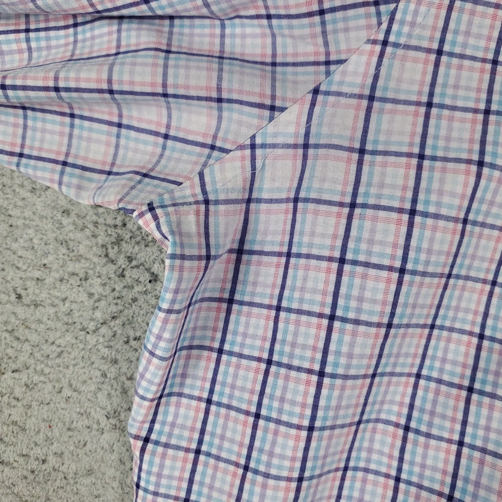 Peter Millar Peter Millar Blue Plaid Button-Up Shirt Men's XL Long Sleeve Regular Fit Size US XL / EU 56 / 4 - 3 Thumbnail