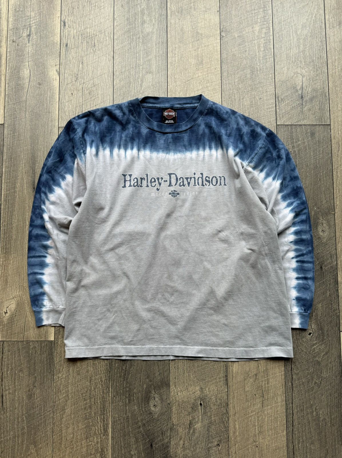 Vintage Vintage 90s Harley Davidson Tie Dye Longsleeve Tee Large Size US L / EU 52-54 / 3 - 1 Thumbnail