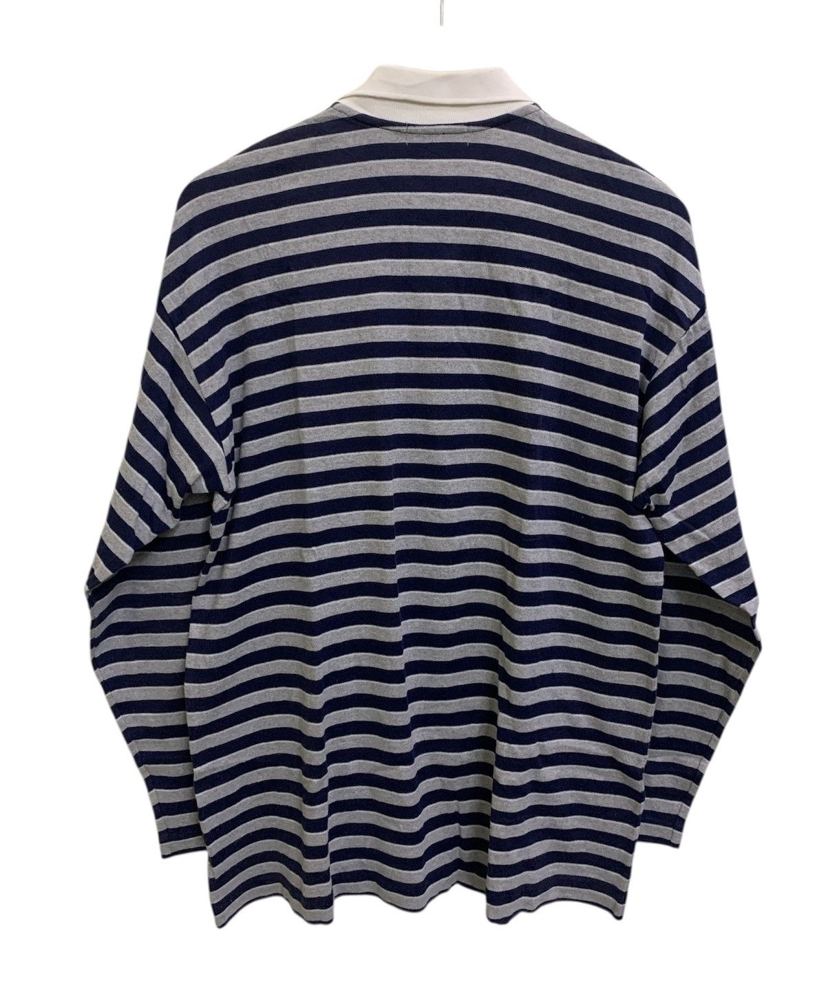Yohji Yamamoto 💥Yohji Yamamoto Signature Pour Homme Stripe Shirt Size US L / EU 52-54 / 3 - 3 Thumbnail