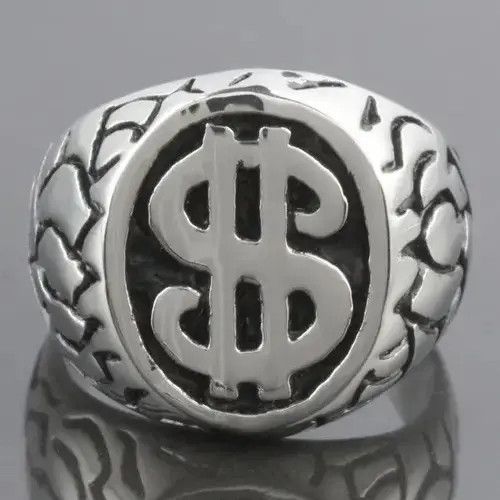 Vintage US Dollar Sign Ring 💲 Size ONE SIZE - 1 Thumbnail