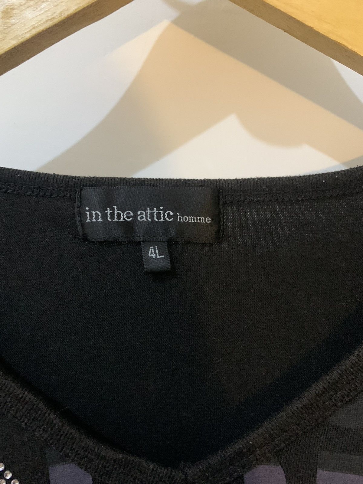 If Six Was Nine × In The Attic × Le Grande Bleu (L.G.B.) 2000s IN THE ATTIC - Tshirt poem studed gothic vikeistyel Size US XXL / EU 58 / 5 - 5 Thumbnail